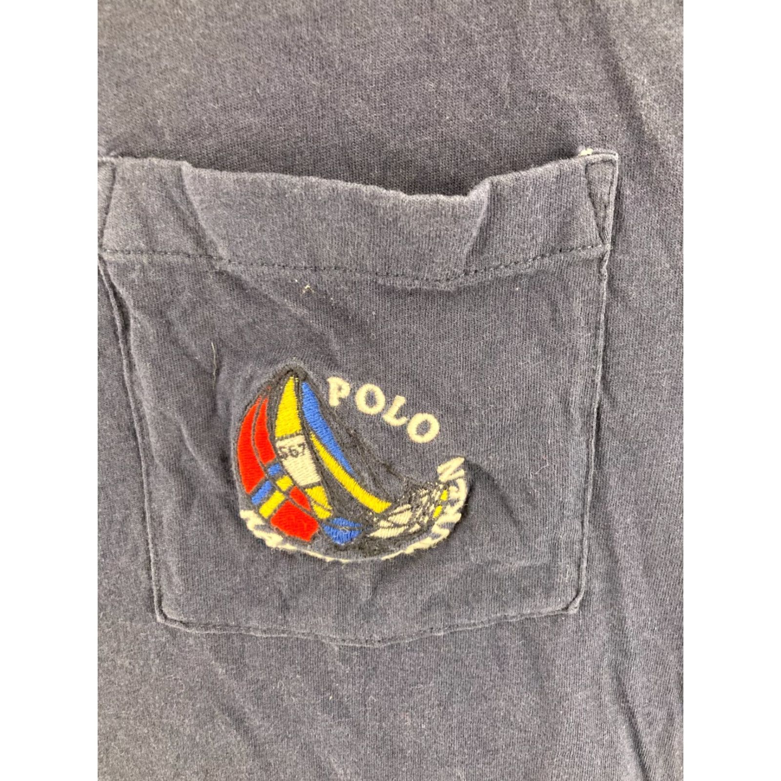 Polo Ralph Lauren VINTAGE Polo Ralph Lauren Polo Shirt Adult Large Navy Pocket Logo 90s Classic Mens Short Sleeve Blue Polo Size US L / EU 52-54 / 3 - 4 Thumbnail