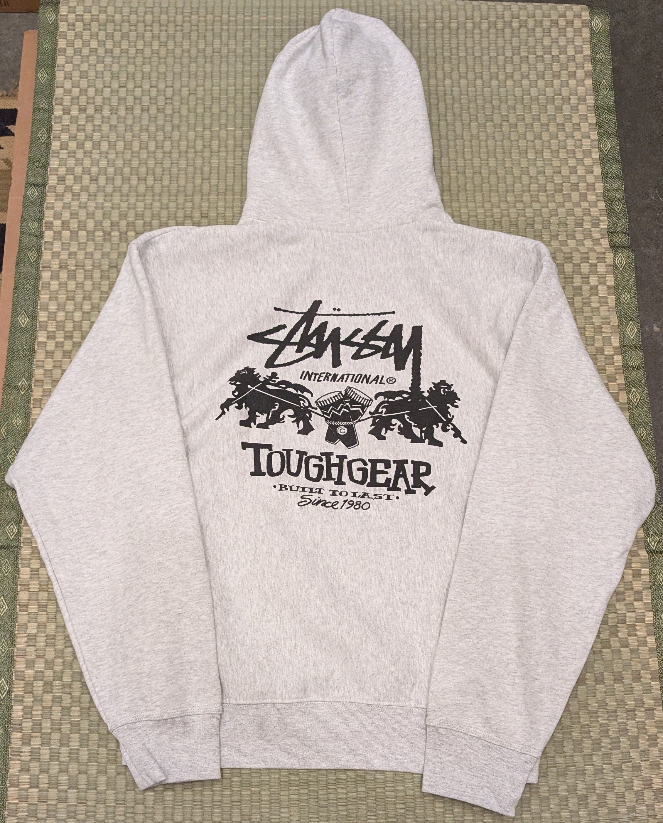 Stussy NWT Stussy Tough Gear International Hoodie Ash Heather Size US XL / EU 56 / 4 - 1 Thumbnail