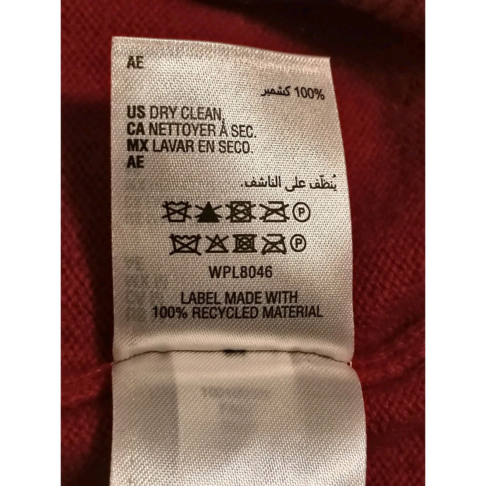 Club Room Club Room M Red 100% Cashmere V-Neck Knit Pullover Sweater Size US M / EU 48-50 / 2 - 9 Thumbnail
