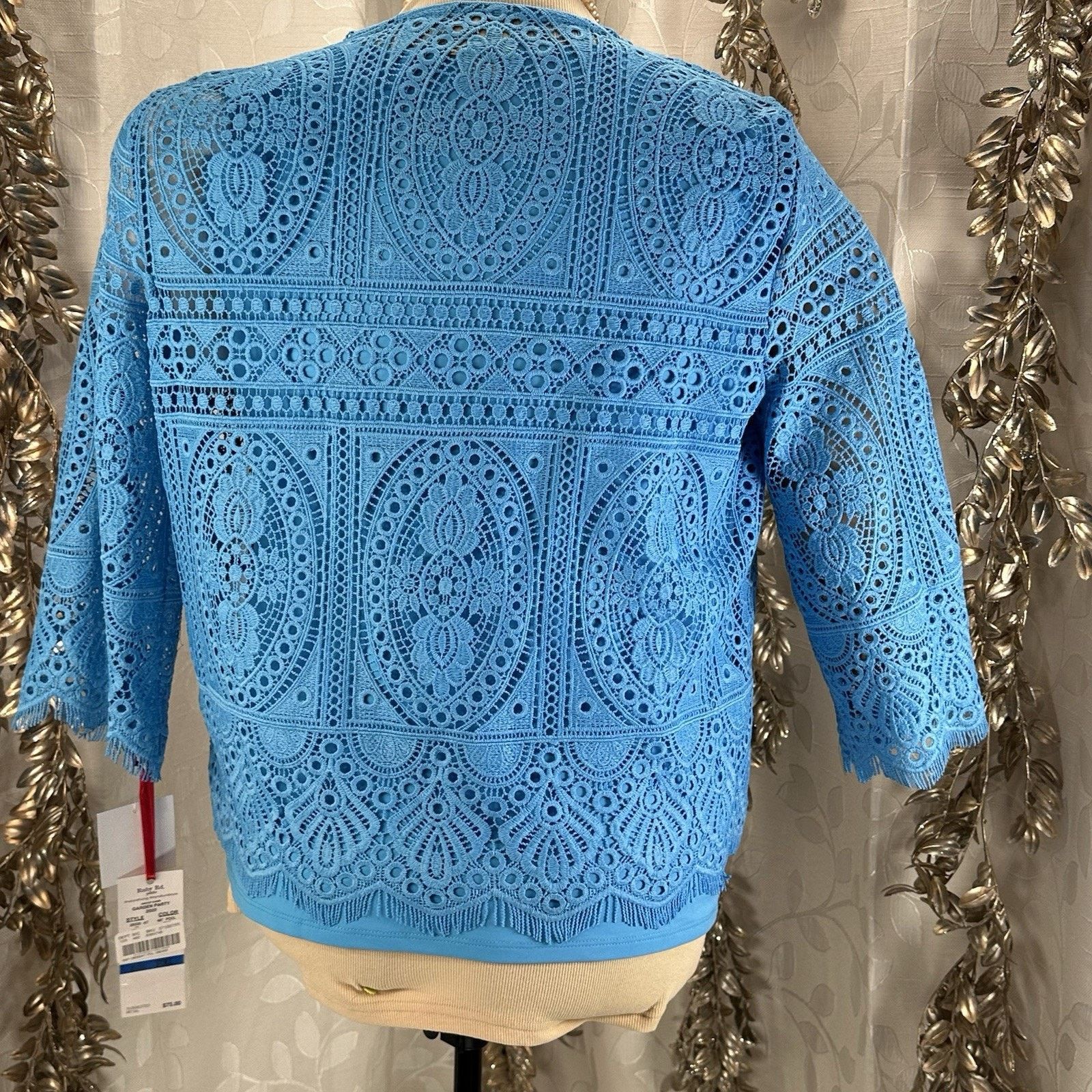 Other Ruby Rd. P XL Pool Blue Lace Jacket & Tank 2-Piece Set Size XL / US 12-14 / IT 48-50 - 3 Thumbnail