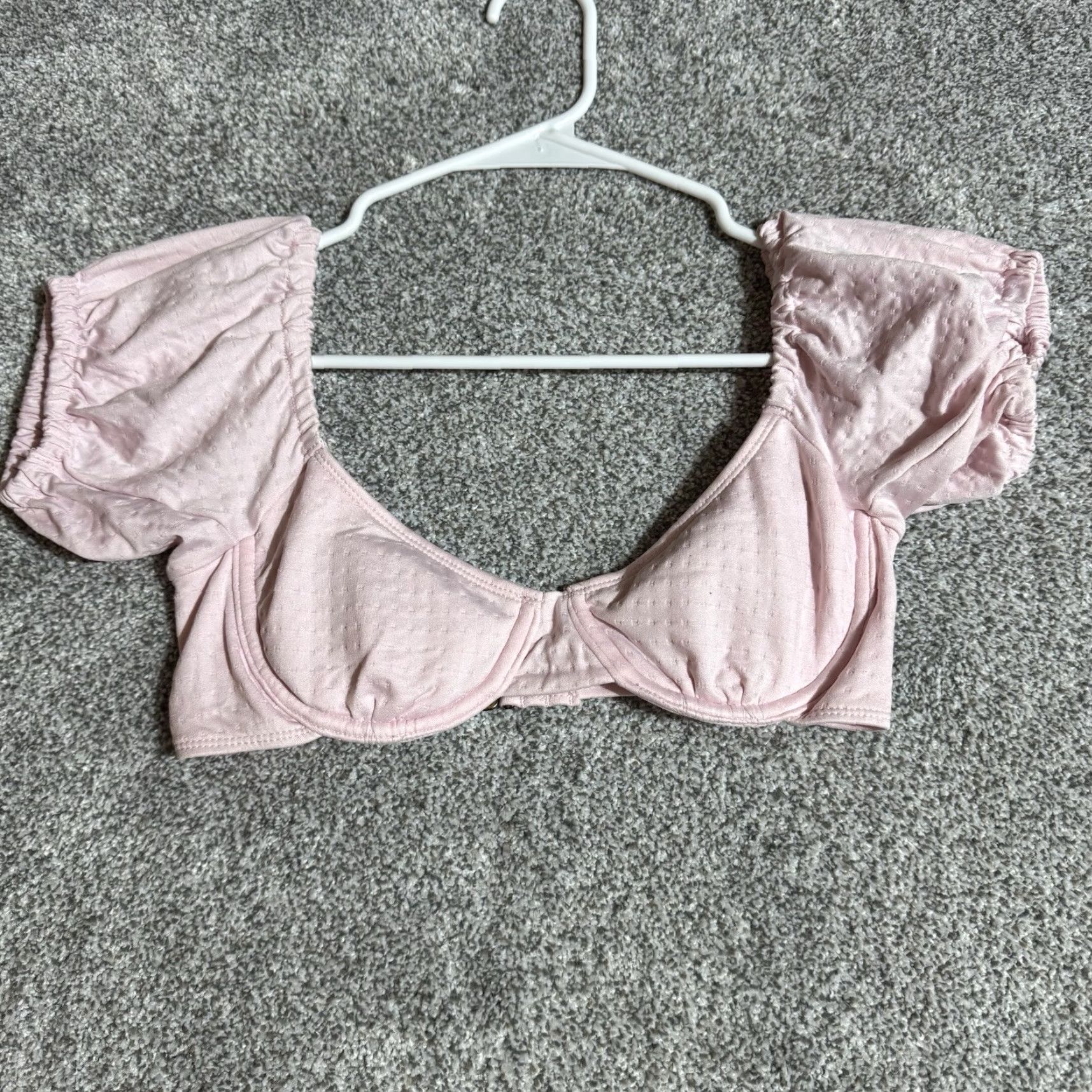 Vintage Coquette Corset Top Women Small Puff Sleeve Barbiecore Romantic Feminine Dainty Size S / US 4 / IT 40 - 2 Thumbnail
