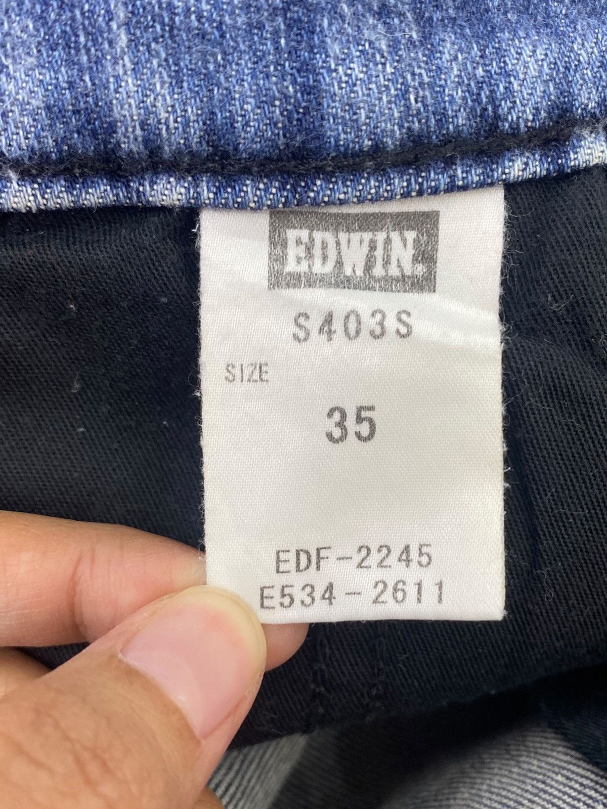 Edwin Vintage Edwin Whiskers Faded Blue Wash Style Loose Jeans Size US 33 - 10 Thumbnail