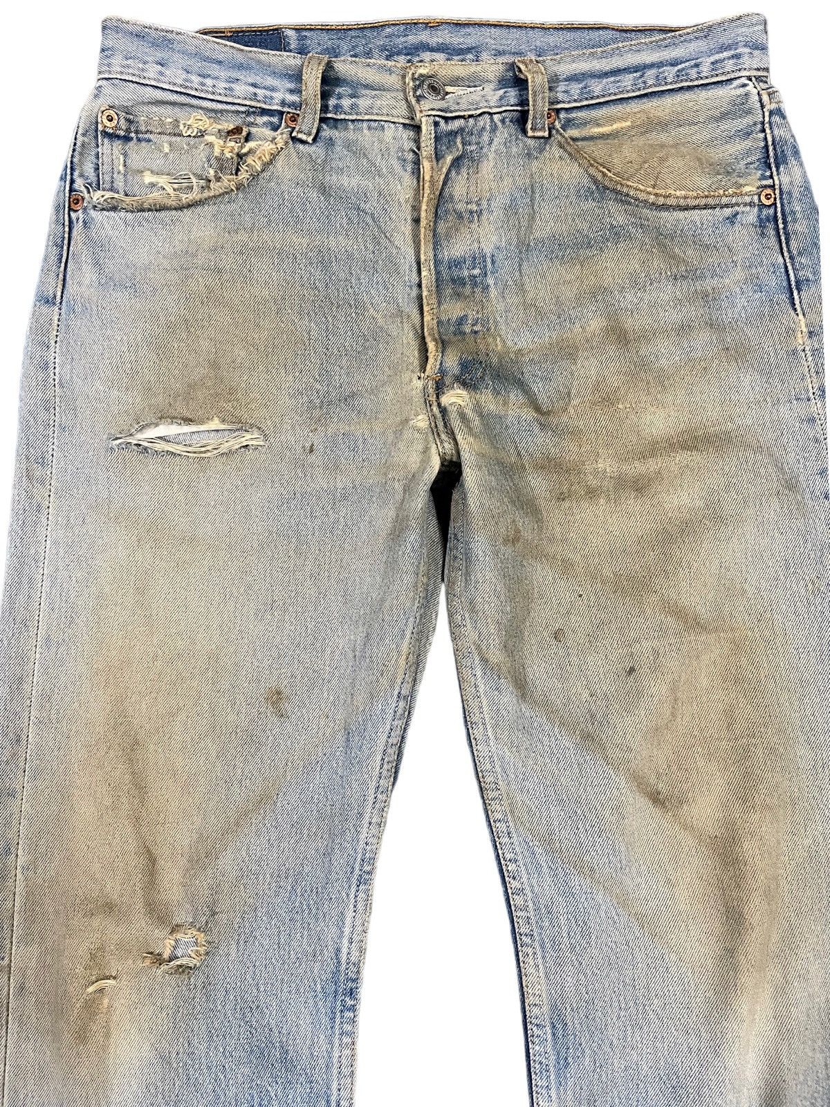 Levi's Vintage 80’s Levi’s 501 Mudwash Denim Size US 33 - 2 Thumbnail