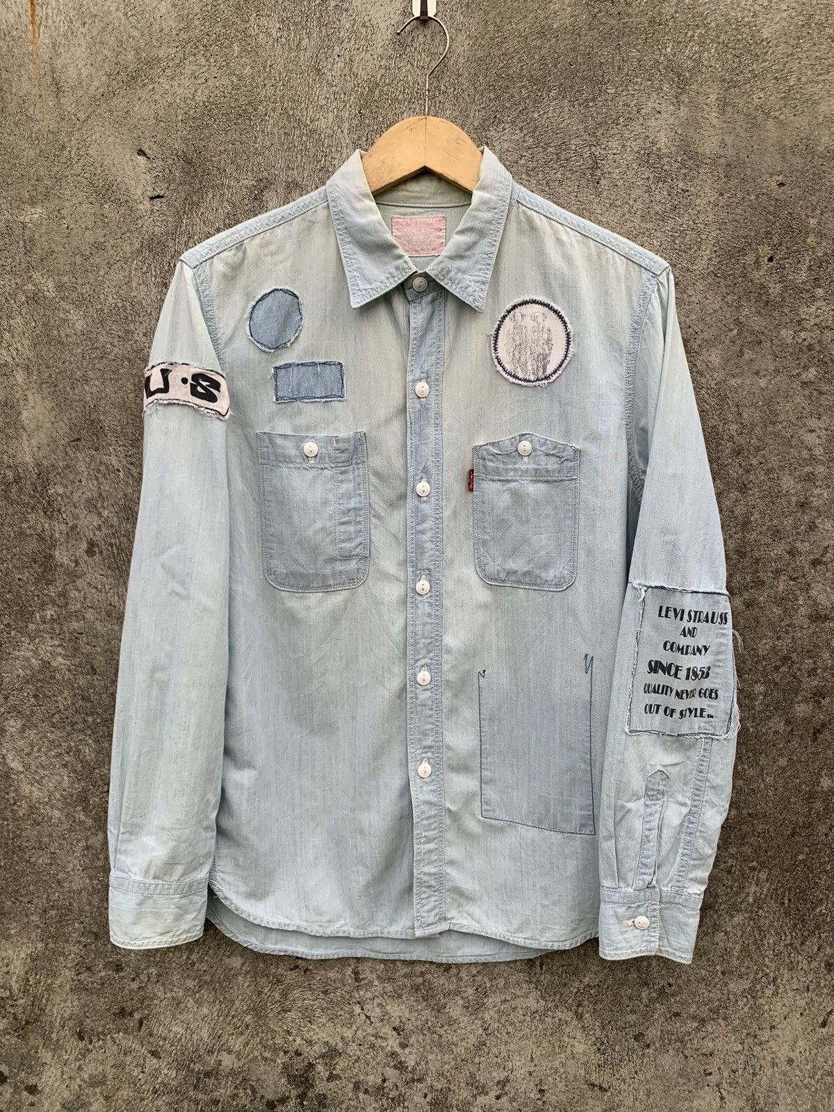 Levi's Vintage Levi’s selvedge shirt patches Size US M / EU 48-50 / 2 - 1 Thumbnail