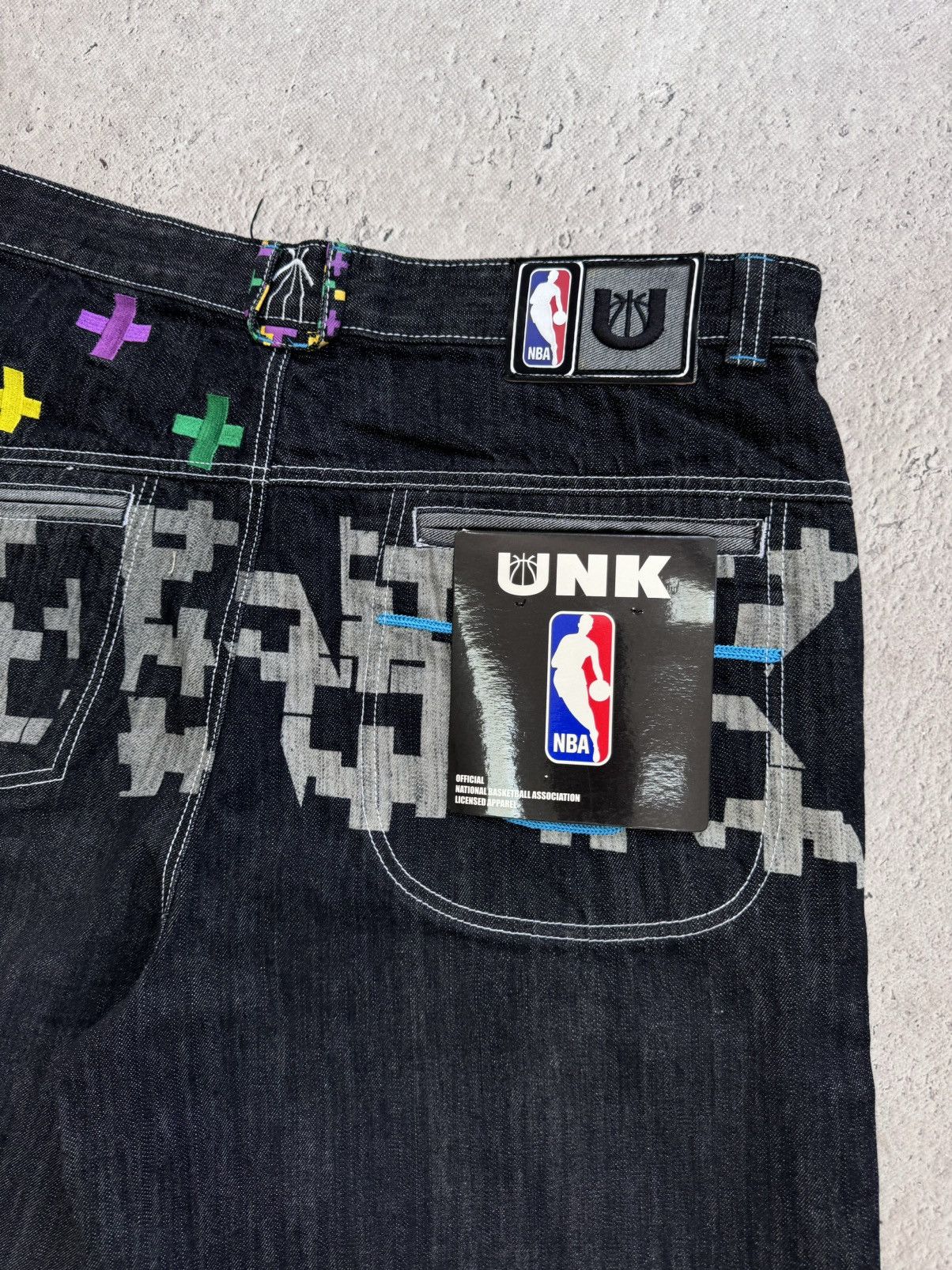 JNCO × NBA VINTAGE Y2K ARCHIVE SK8 BAGGY JNCO STYLE RAP SHORTS PANTS Size US 36 / EU 52 - 7 Thumbnail