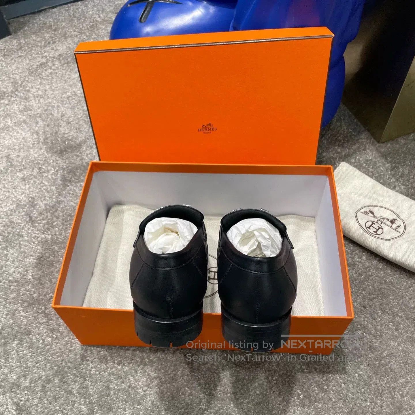 Hermes Hermès Calfskin Black Loafers. Size US 6.5 / IT 36.5 - 5 Thumbnail