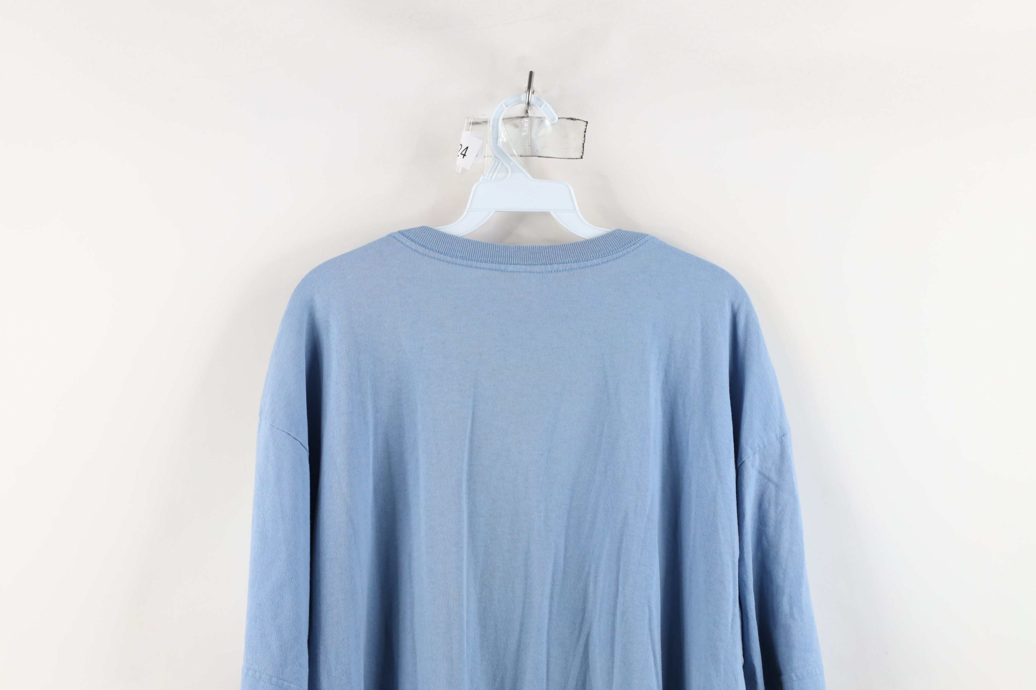 Guess × Vintage Vintage Y2K 2001 Guess Spell Out Stencil T-Shirt Blue Cotton Size US XL / EU 56 / 4 - 15 Thumbnail