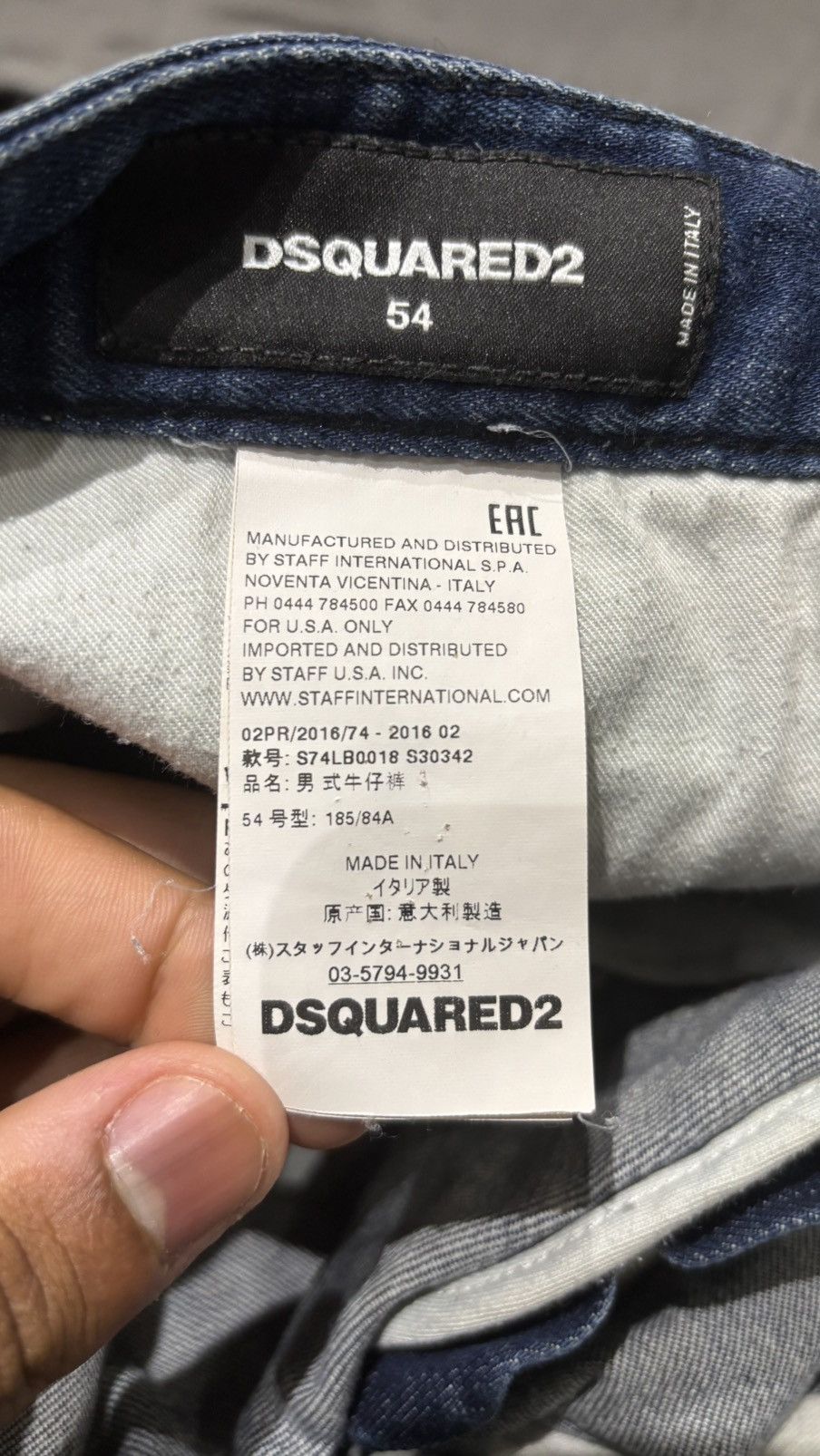 Dsquared2 Dsquared2 Distressed Slim Fit Jeans Size US 38 / EU 54 - 4 Thumbnail
