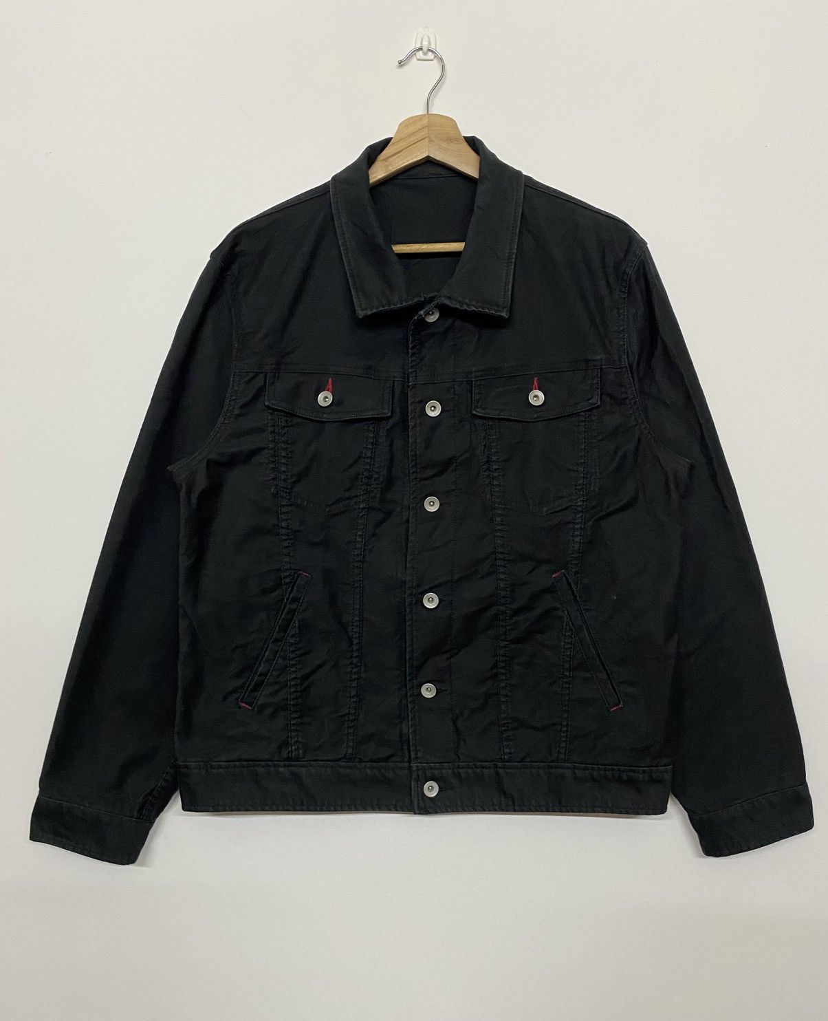 Japanese Brand Arnold Palmer Cotton Khakis Black Button Jacket Size US M / EU 48-50 / 2 - 1 Thumbnail