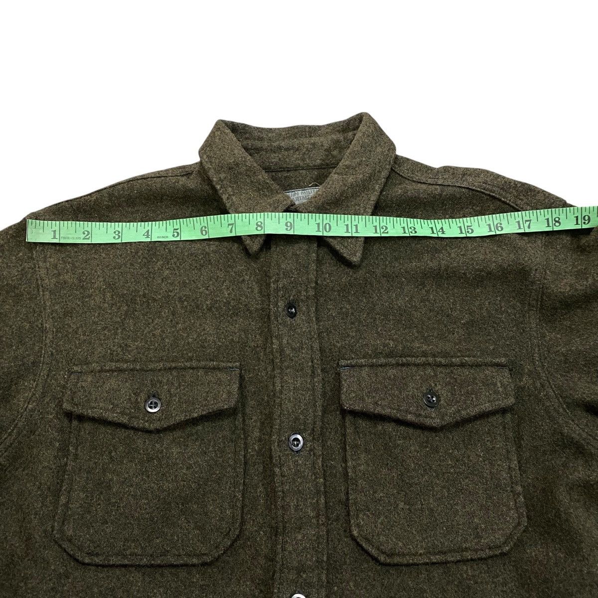 Japanese Brand Vintage Gaijin Military Dapartment Wool Shirt Size 38 Size US M / EU 48-50 / 2 - 13 Thumbnail