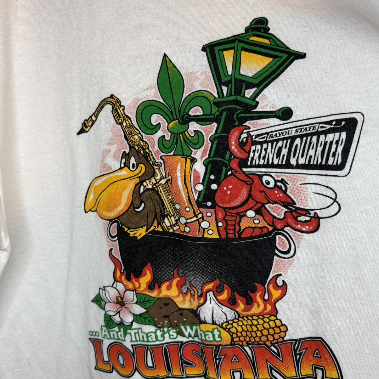 Anvil New Orleans That’s what Louisiana is made of Tourist T Shirt Size US XL / EU 56 / 4 - 2 Thumbnail