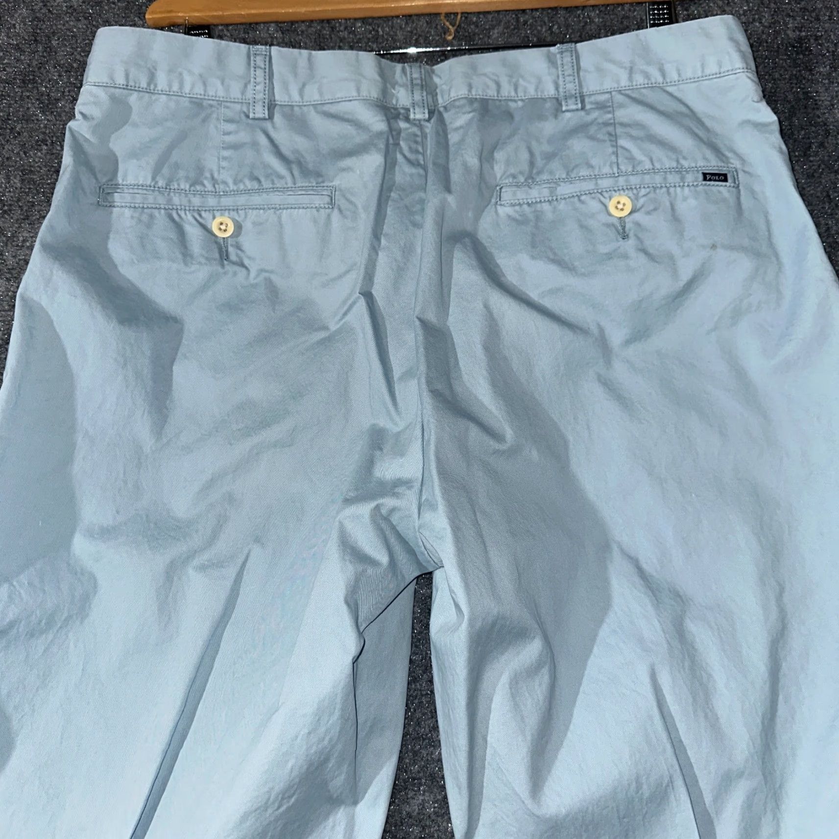Polo Ralph Lauren Polo Ralph Lauren Pants Mens 36 Chino Straight Flat Front Cotton Gray Suffield Pant Vintage No Size US M / EU 48-50 / 2 - 7 Thumbnail