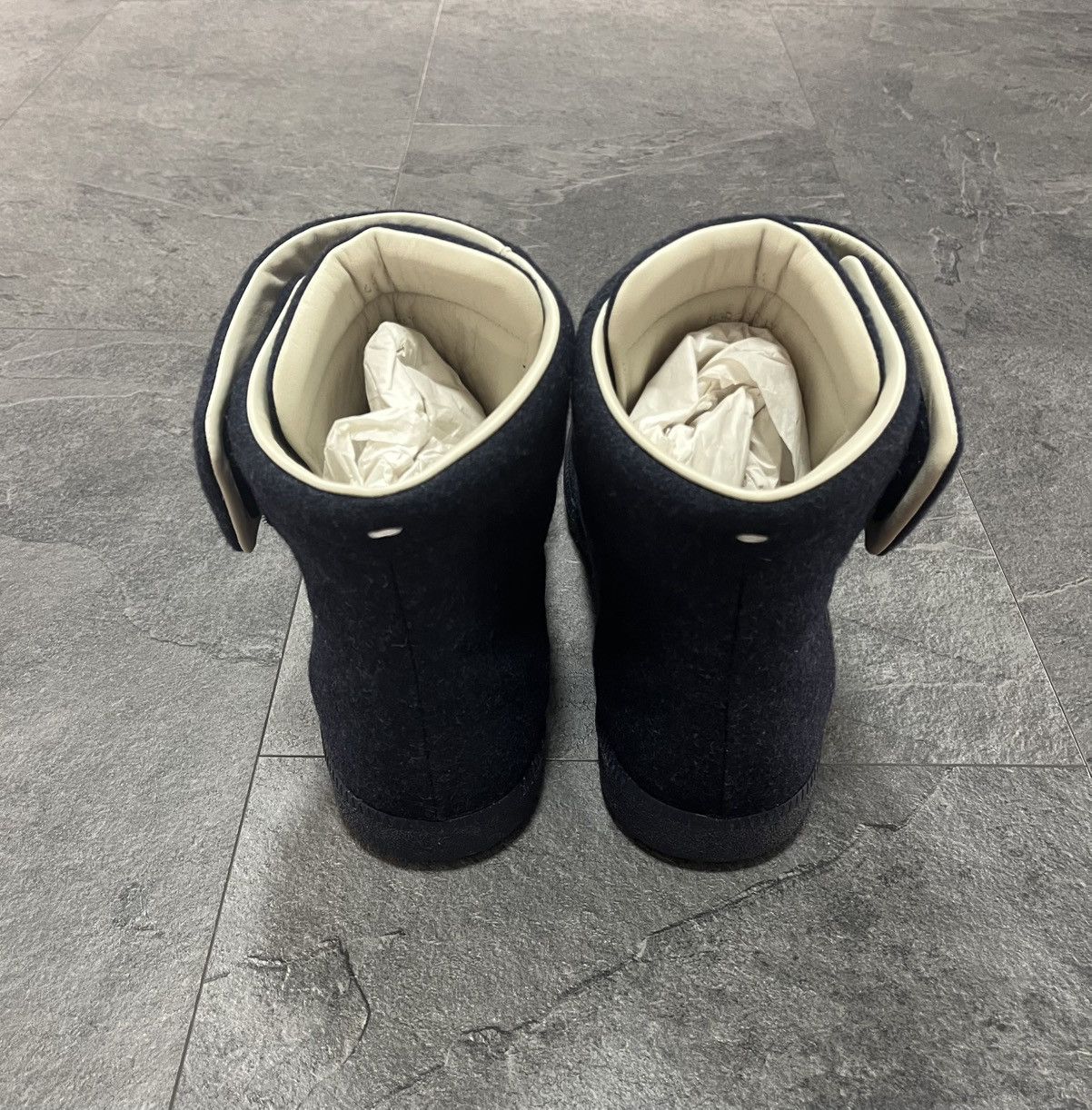 Maison Margiela Maison Margiela Navy Wool Futures Size US 11 / EU 44 - 4 Thumbnail