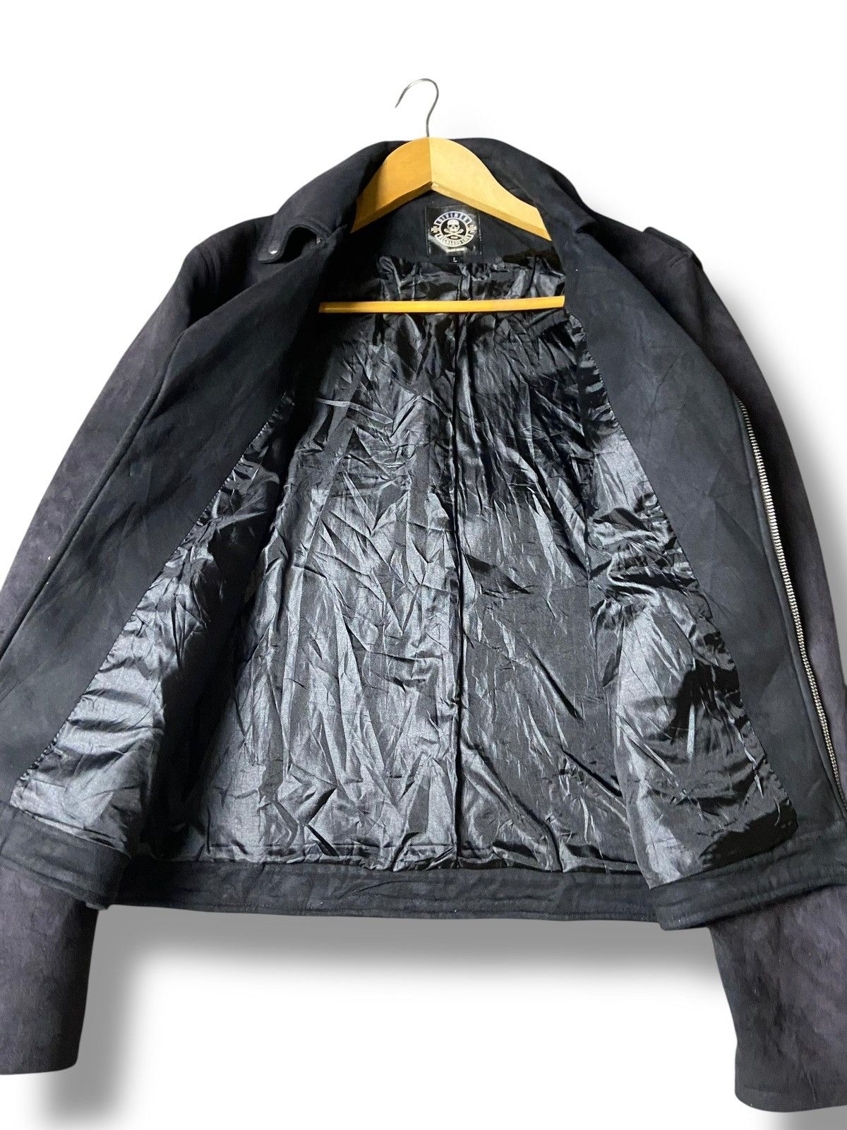Japanese Brand DIVINER RECKLESS LIFE PUNK LEATHER SUEDE JACKET (139) Size US XXS / EU 40 - 3 Thumbnail