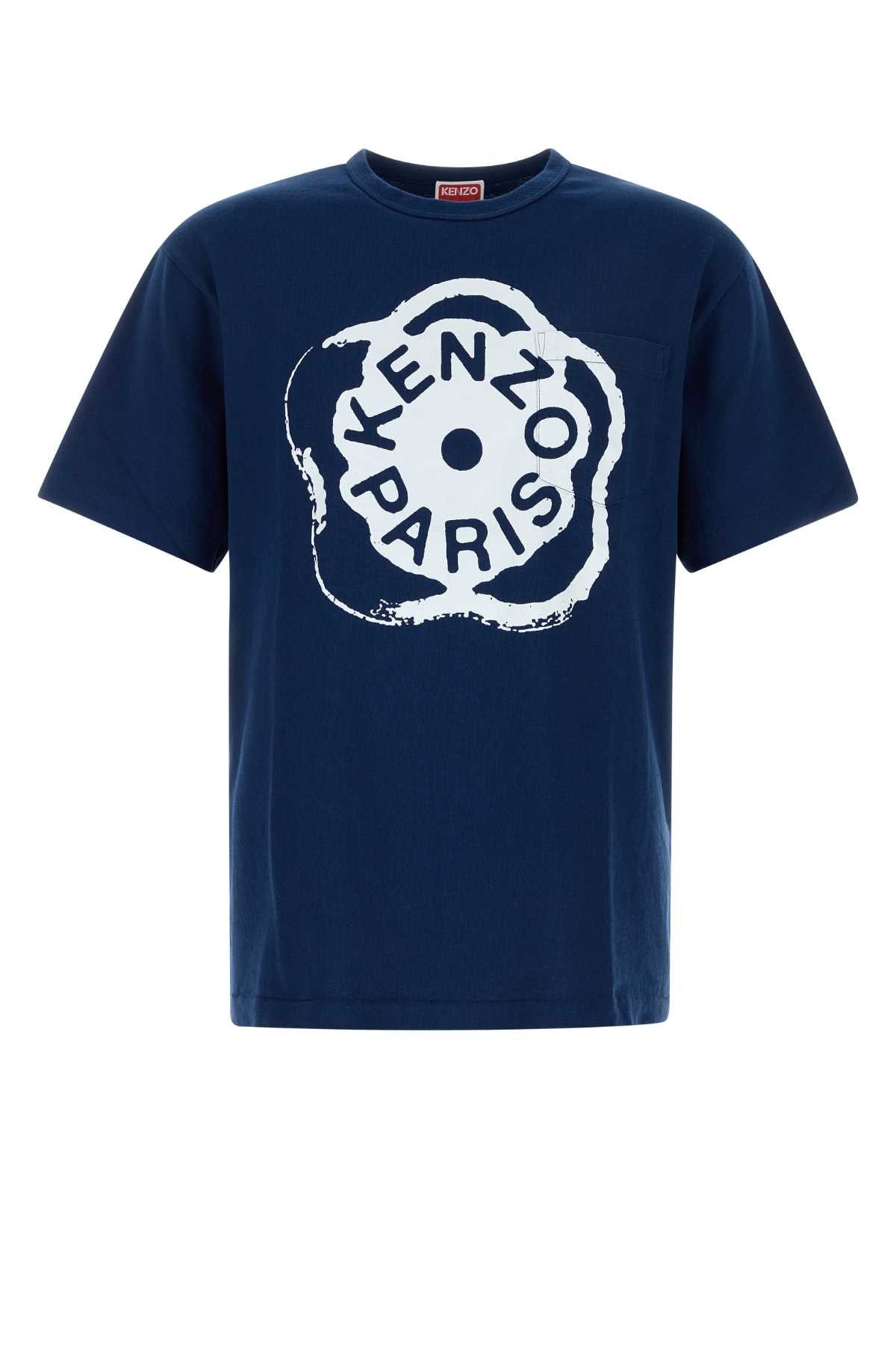 Kenzo Navy Blue Cotton T-Shirt Size US XL / EU 56 / 4 - 1 Thumbnail