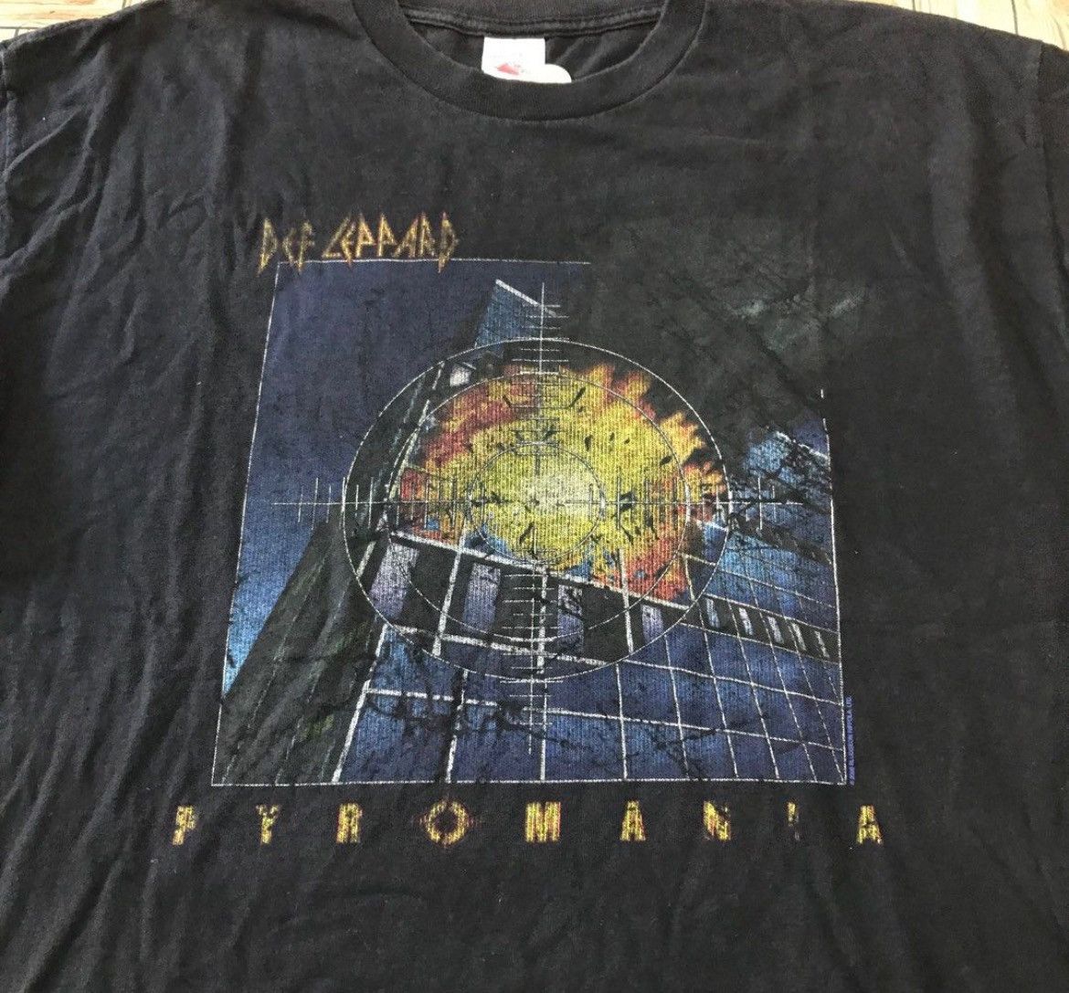 Band Tees × Vintage Vintage Def Leppard Pyromania Ter Size US XL / EU 56 / 4 - 2 Thumbnail