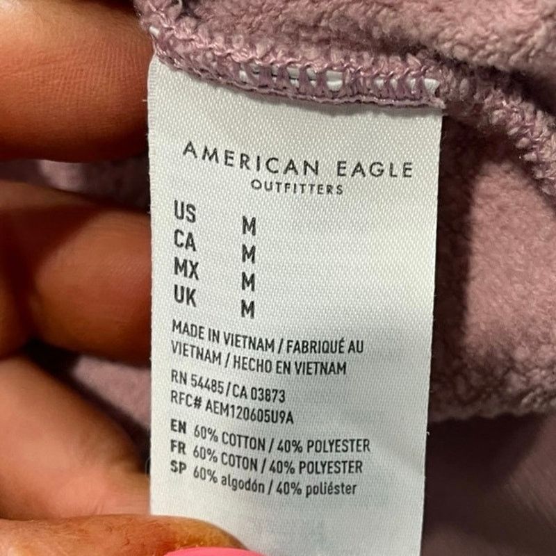 American Eagle Outfitters American Eagle Pullover Sweatshirt Jegging Fit Pink Size M Size M / US 6-8 / IT 42-44 - 2 Thumbnail