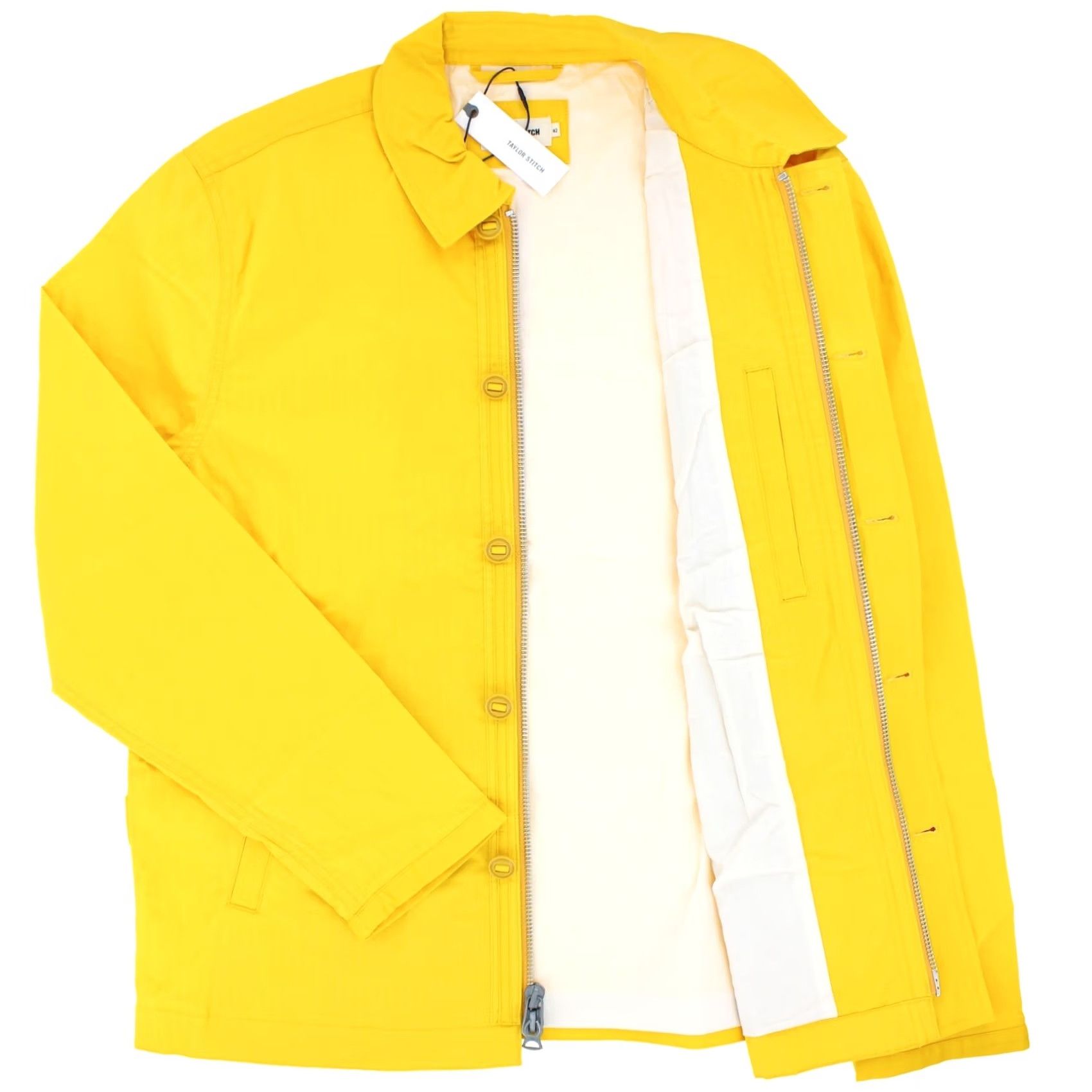 Taylor Stitch Taylor Stitch Men's Watts Jacket Waxed Cotton All Season Coat Large MSRP 268 Jacket Men L Yellow Waxed Organic Cotton All Seasons Military Style 90s? Size US L / EU 52-54 / 3 - 2 Thumbnail