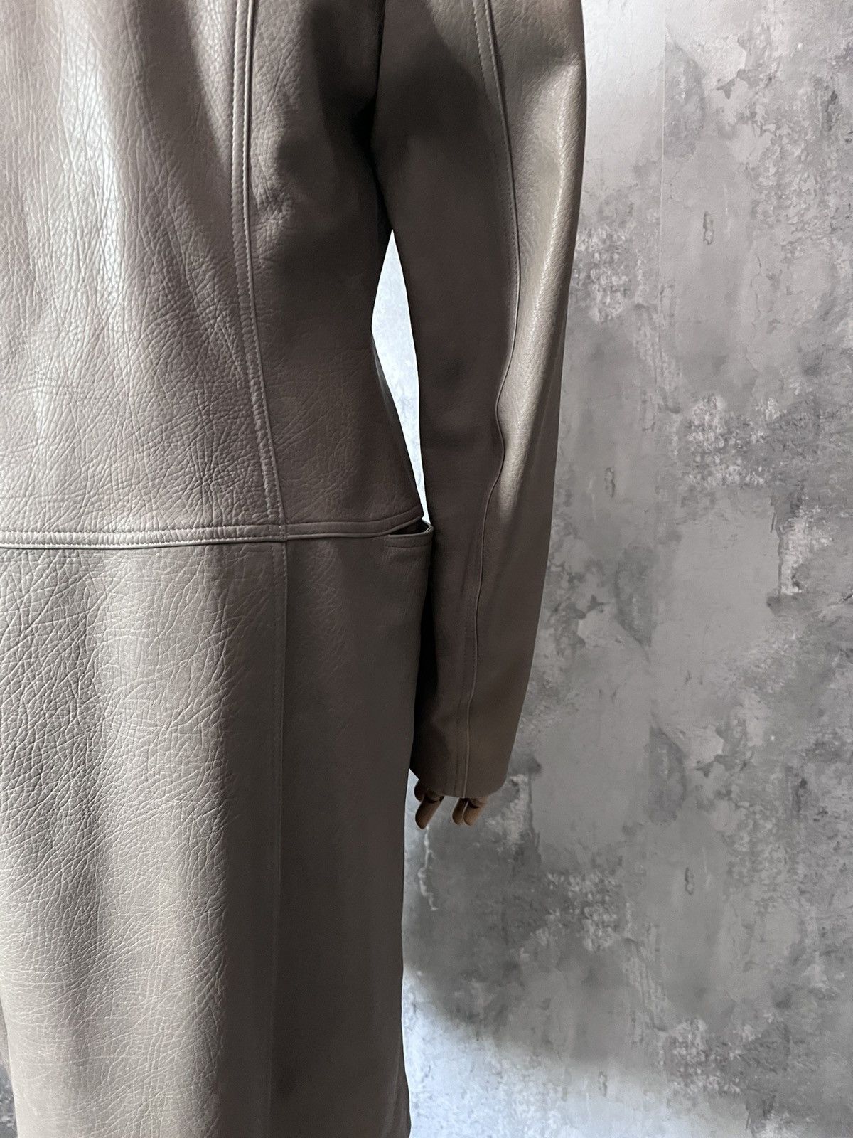 plein sud Plein Sud leather asymetrical coat 00s Size M / US 6-8 / IT 42-44 - 10 Thumbnail