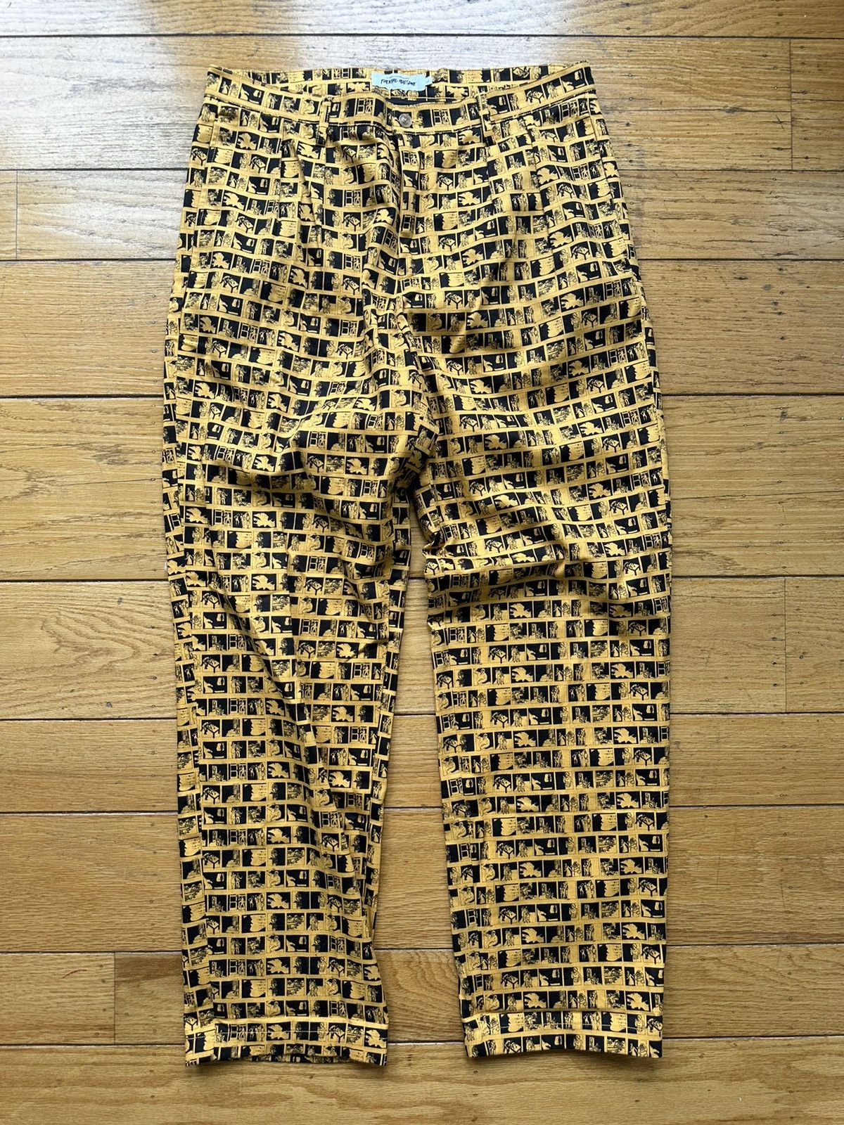 image of Fucking Awesome Comic Book Pants in Yellow, Men's (Size 34)