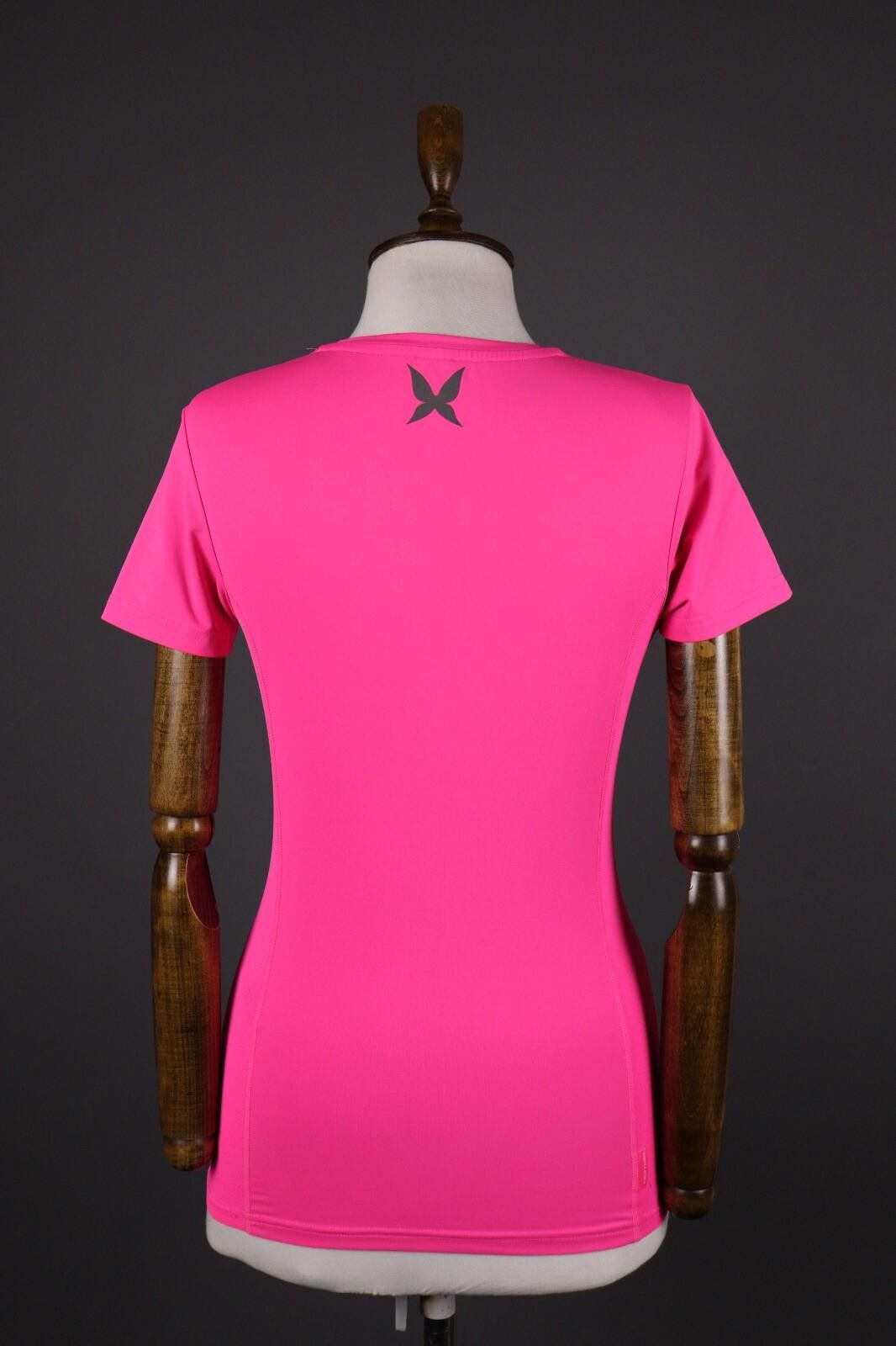 Designer Kari Traa Pink Short Sleeve Top Base Layer Size S Size S / US 4 / IT 40 - 6 Thumbnail