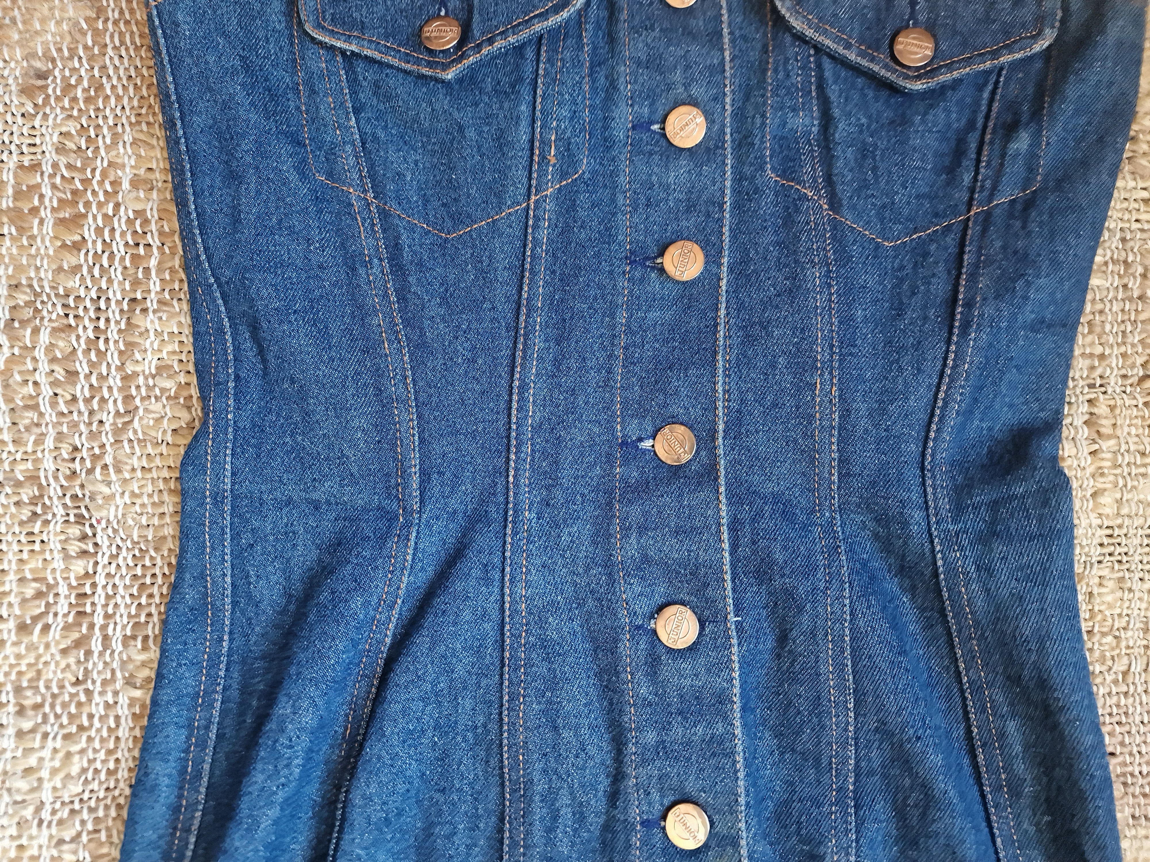 Jean Paul Gaultier 1992 DD Denim Bustier Large Medium Dress