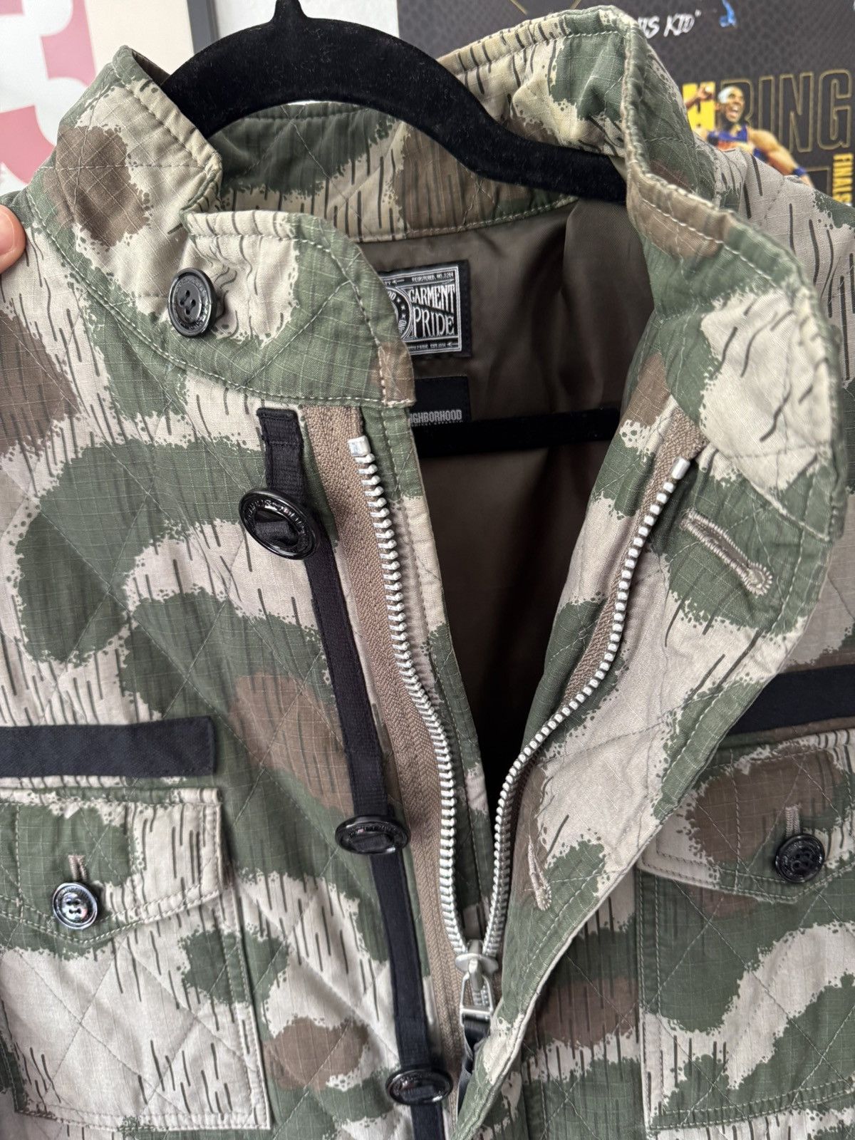 Japanese Brand × Neighborhood NEIGHBORHOOD RAIN CAMO QUILTED M65 JACKET Size US L / EU 52-54 / 3 - 7 Thumbnail