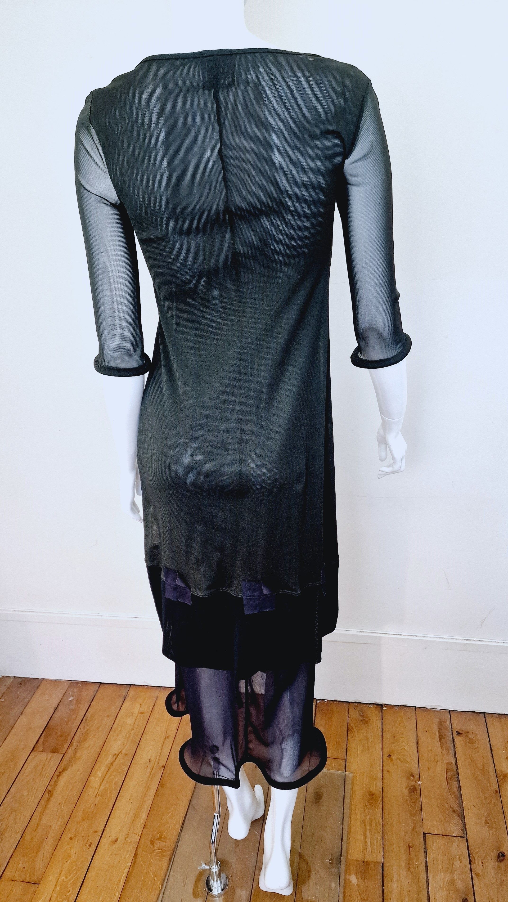 Cop Copine COP COPINE Padded Puff Hoop Mesh y2k Hooped Framed Dress Size M / US 6-8 / IT 42-44 - 9 Thumbnail