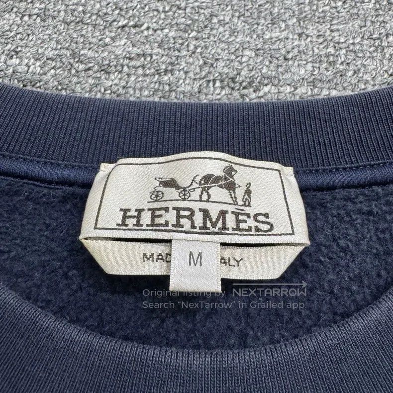 Hermes Hermes Leather patch pony sweatshirt Size US M / EU 48-50 / 2 - 2 Thumbnail