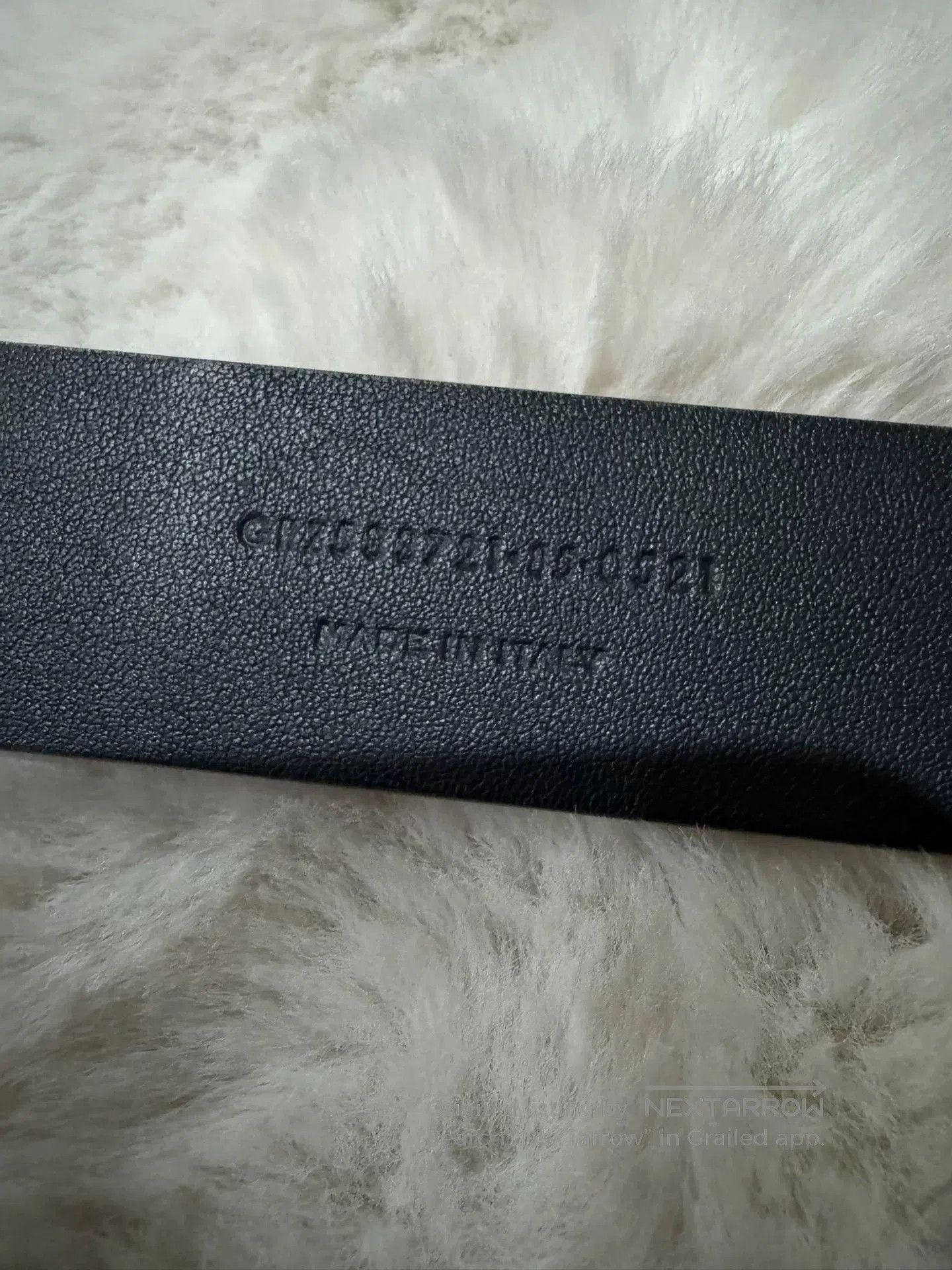 Saint Laurent Paris Saint Laurent Gold Engraved Logo Belt. Size ONE SIZE - 5 Thumbnail