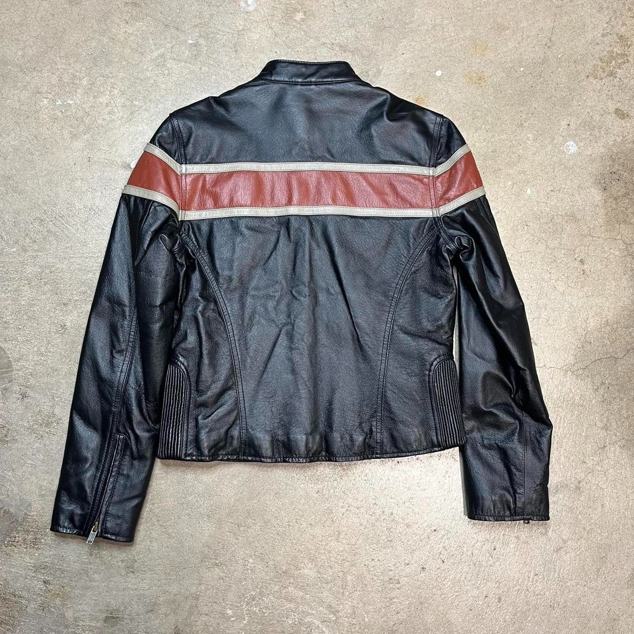 Vintage × Wilsons Leather Vintage Wilsons Leather Womens Cafe Racer jacket Moto Size S / US 4 / IT 40 - 5 Thumbnail