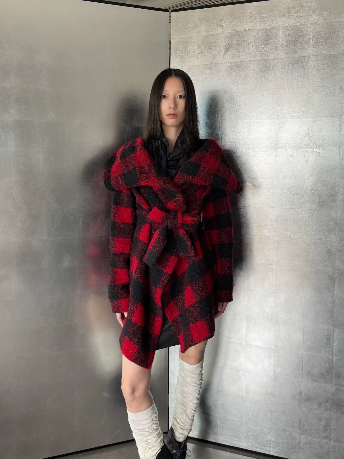 Vivienne Westwood VW Wool Check Convertible Collar Jacket Size 40 Size S / US 4 / IT 40 - 1 Thumbnail