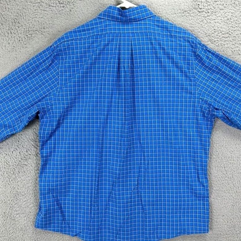 Brooks Brothers Brooks Brothers Button-Down Shirt Adult XL Blue Plaid Nylon Blend Stretch Mens Size US XL / EU 56 / 4 - 3 Thumbnail