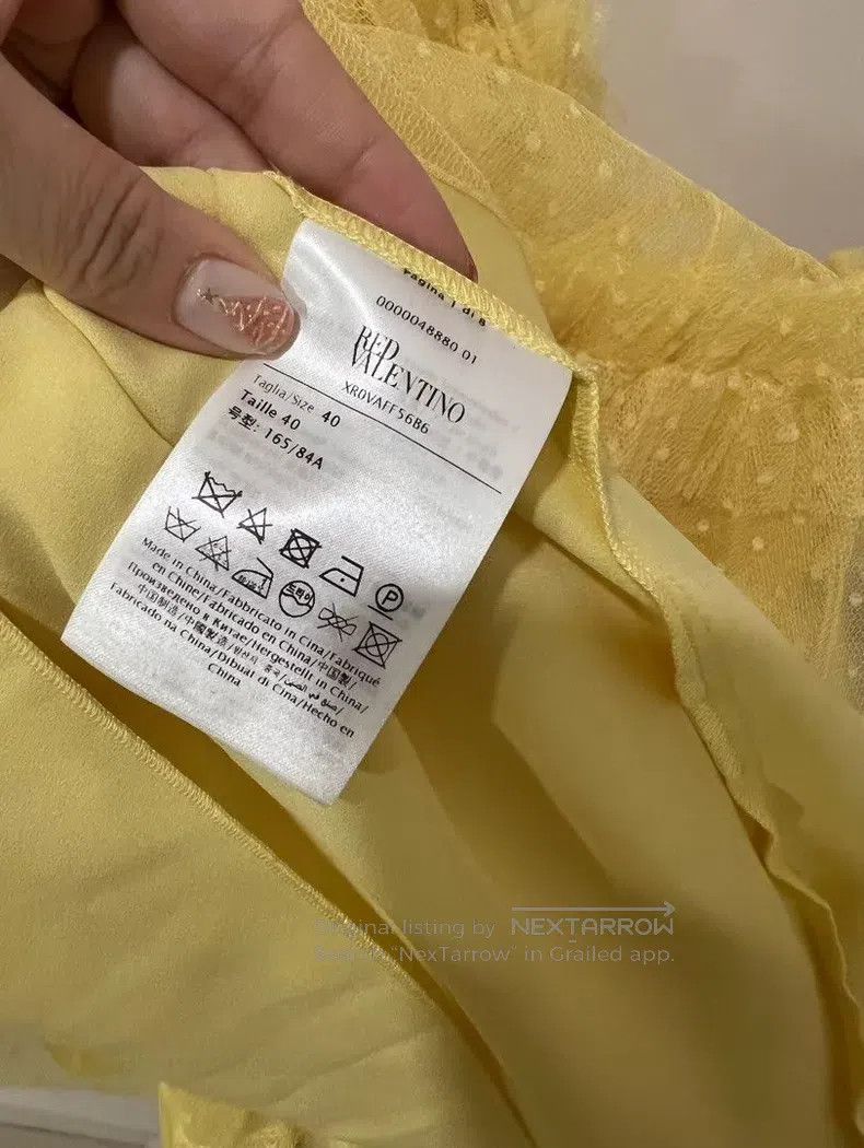 Valentino Valentino Yellow fairy dress Size S / US 4 / IT 40 - 4 Thumbnail
