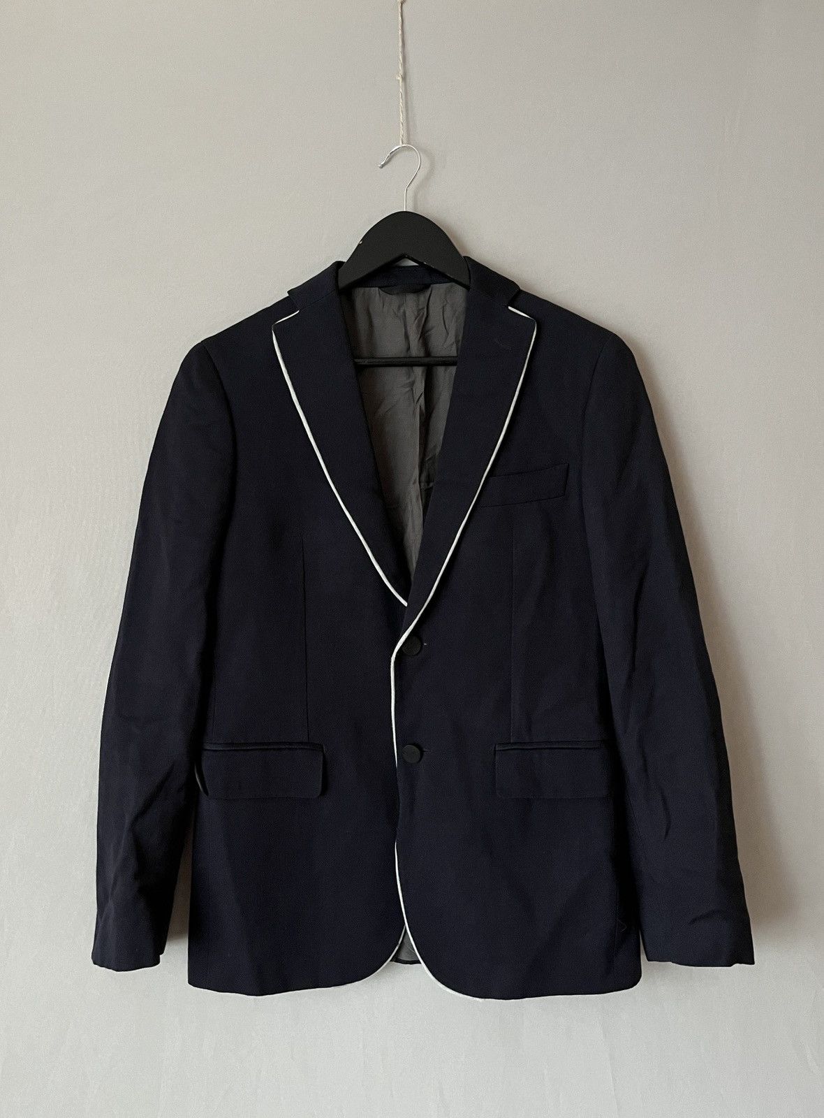 Tonello Tonello Deep Blue Heavy Blazer Size 46R - 1 Thumbnail