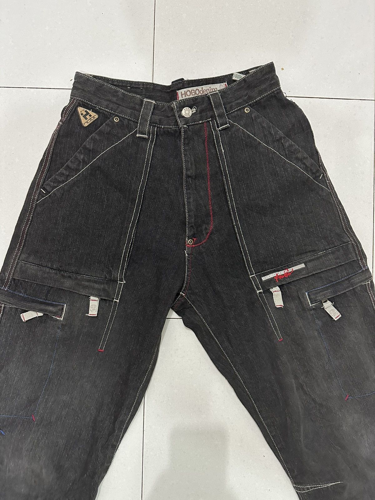Japanese Brand VTG BOGO Denim Cargo Pants size Size US 30 / EU 46 - 3 Thumbnail