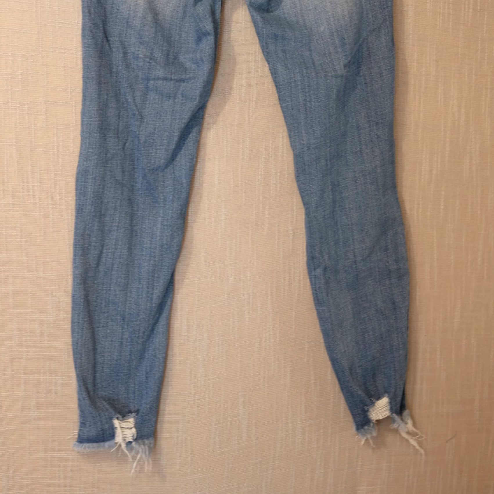 Vintage VINTAGE KanCan Jeans Distressed Raw Hem Medium Wash Mid-Rise Juniors 13/30 #A17-2 Size 34" / US 12 / IT 48 - 7 Thumbnail