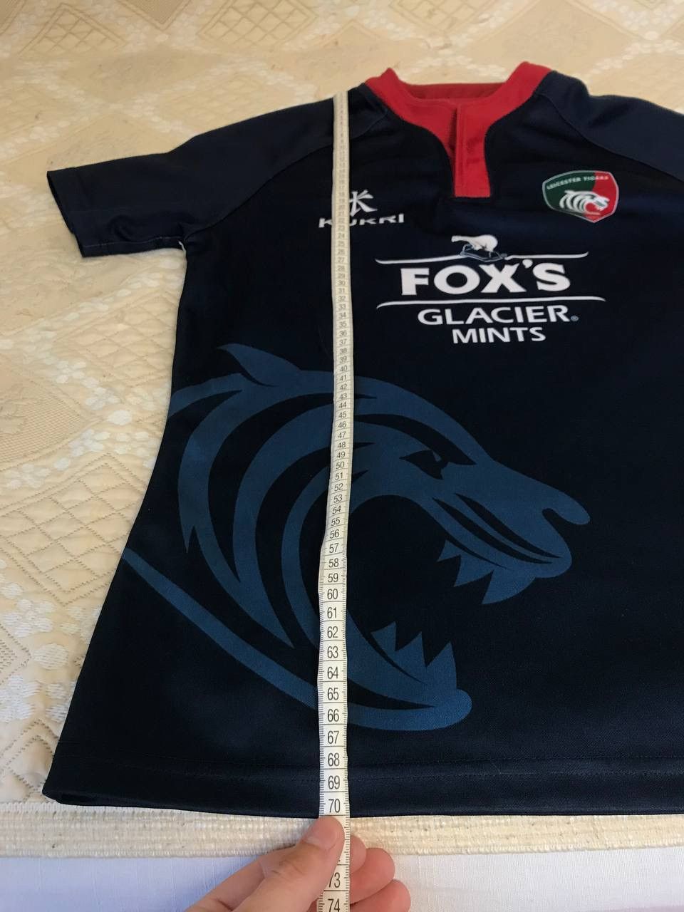 Vintage 🔥 Leicester Tigers Kukri 2018 2019 Jersey Rugby T Shirt Size US S / EU 44-46 / 1 - 11 Thumbnail