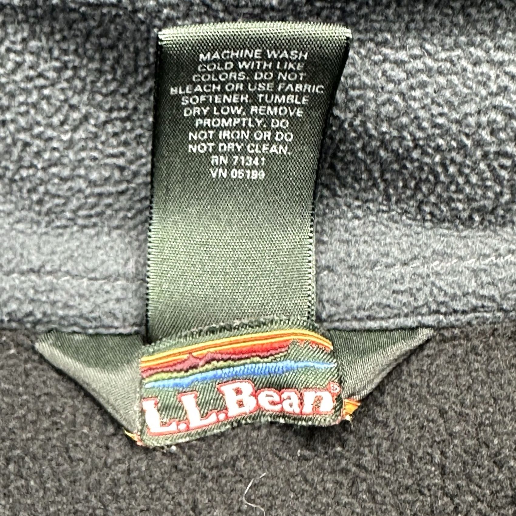Vintage LL Bean Jacket Womens Large Regular Black Polyester Fleece 1/4 Zip Pullover WN37 Size L / US 10 / IT 46 - 6 Thumbnail