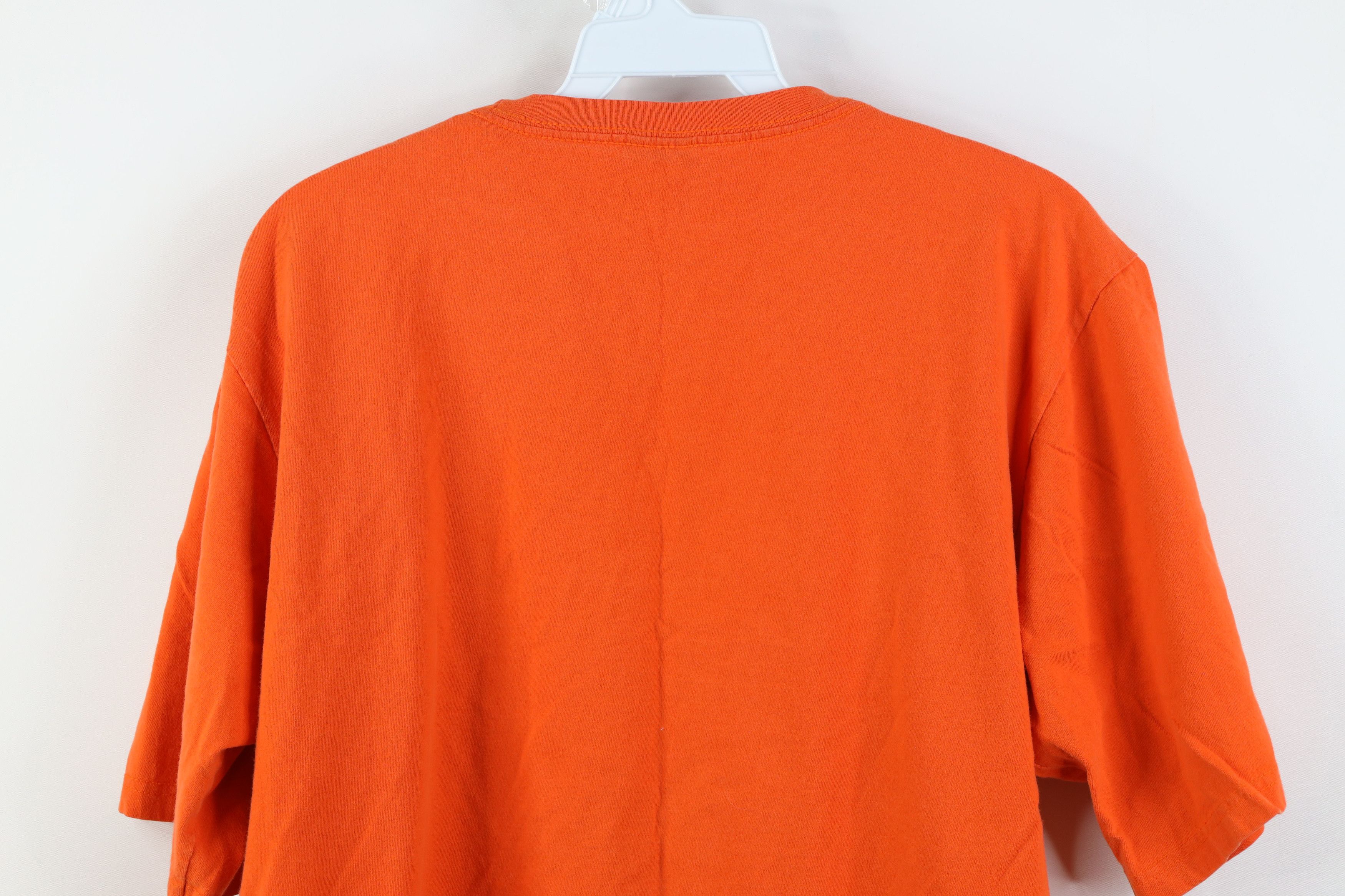 Ralph Lauren Vintage 90s Ralph Lauren Spell P Logo T-Shirt Orange Cotton Size US S / EU 44-46 / 1 - 13 Thumbnail