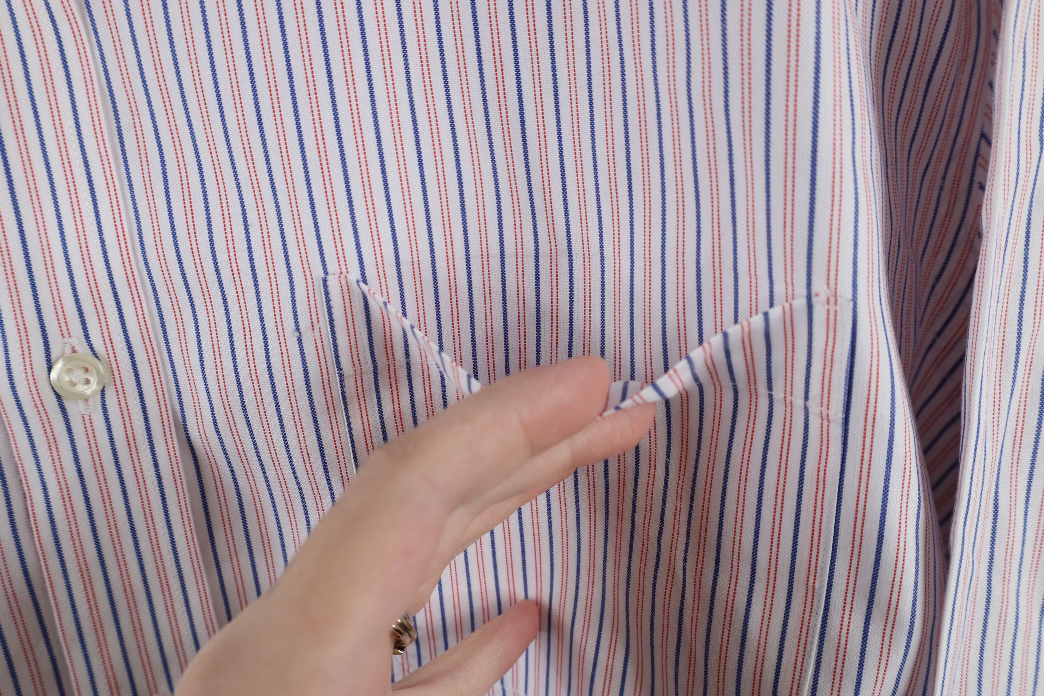 Brooks Brothers × Vintage Vintage Brooks Brothers Striped Collared Button Shirt Cotton Size US L / EU 52-54 / 3 - 4 Thumbnail
