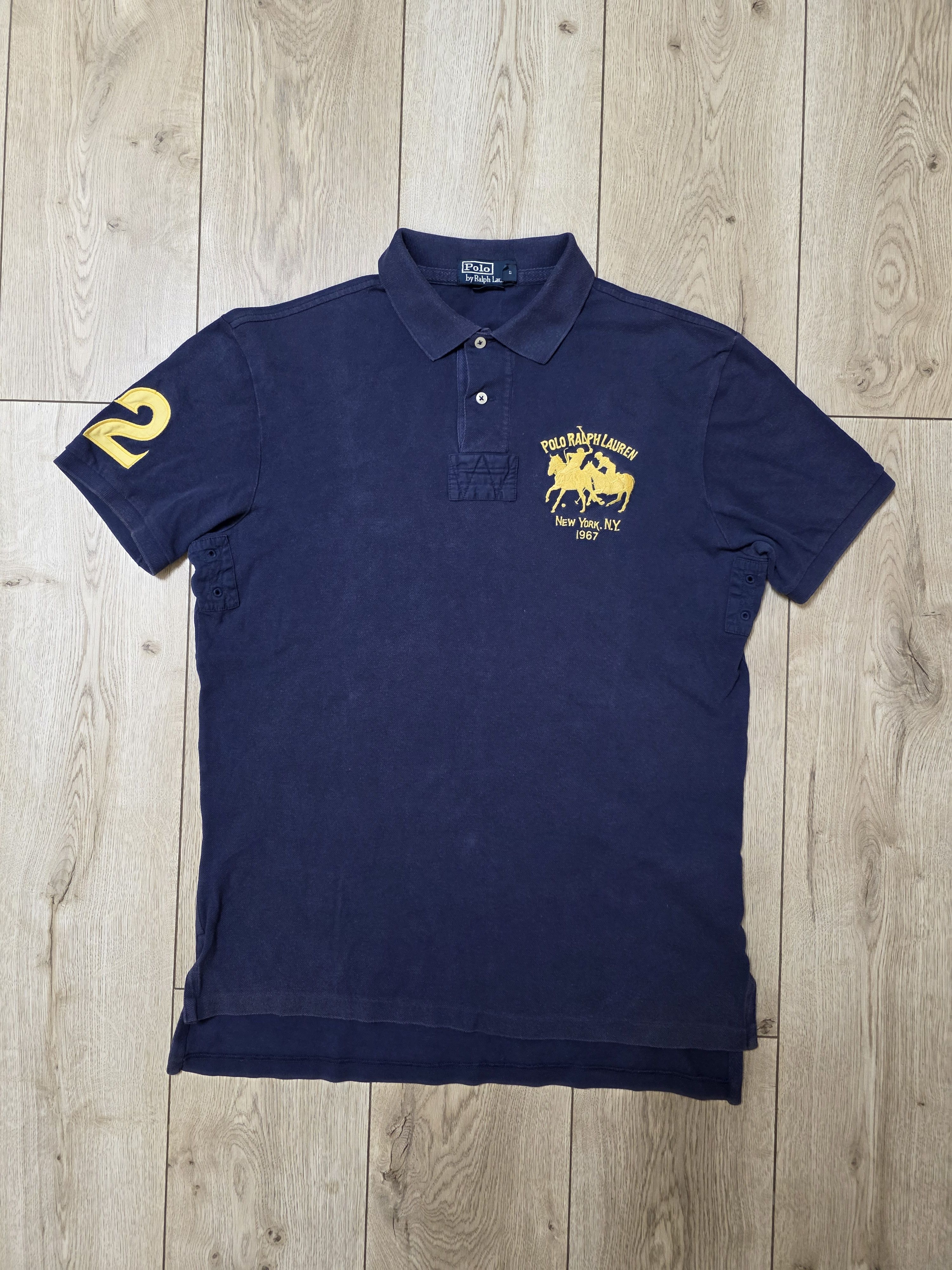 Polo Ralph Lauren VINTAGE POLO RALPH LAUREN RARE NEW YORK 90s POLO SHIRT Size US L / EU 52-54 / 3 - 1 Thumbnail