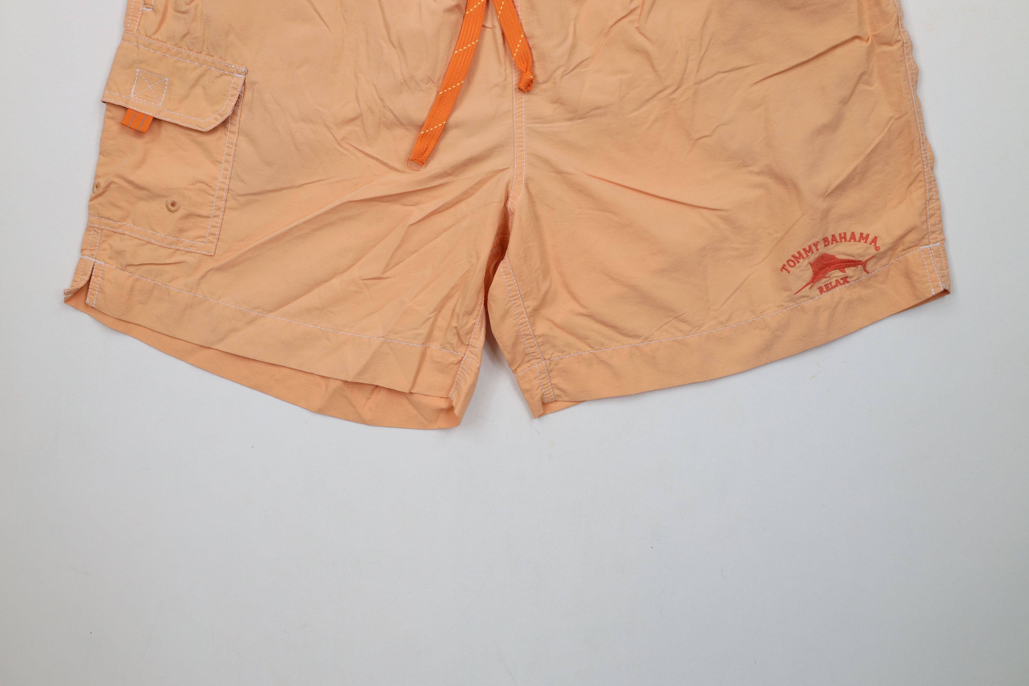 Tommy Bahama × Vintage Tommy Bahama Relax Sun Faded Lined Shorts Swim Trunks Salmon Size US 34 / EU 50 - 4 Thumbnail