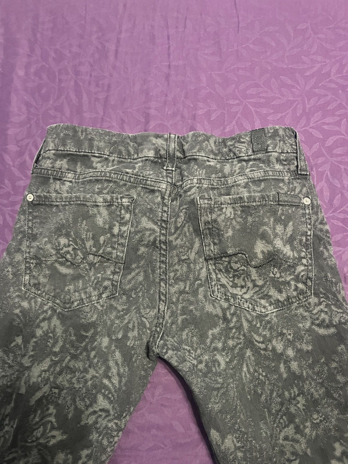 7 For All Mankind 7 For All Mankind Skinny Jeans Black floral Sz 28 Floral Size 28" / US 6 / IT 42 - 6 Thumbnail