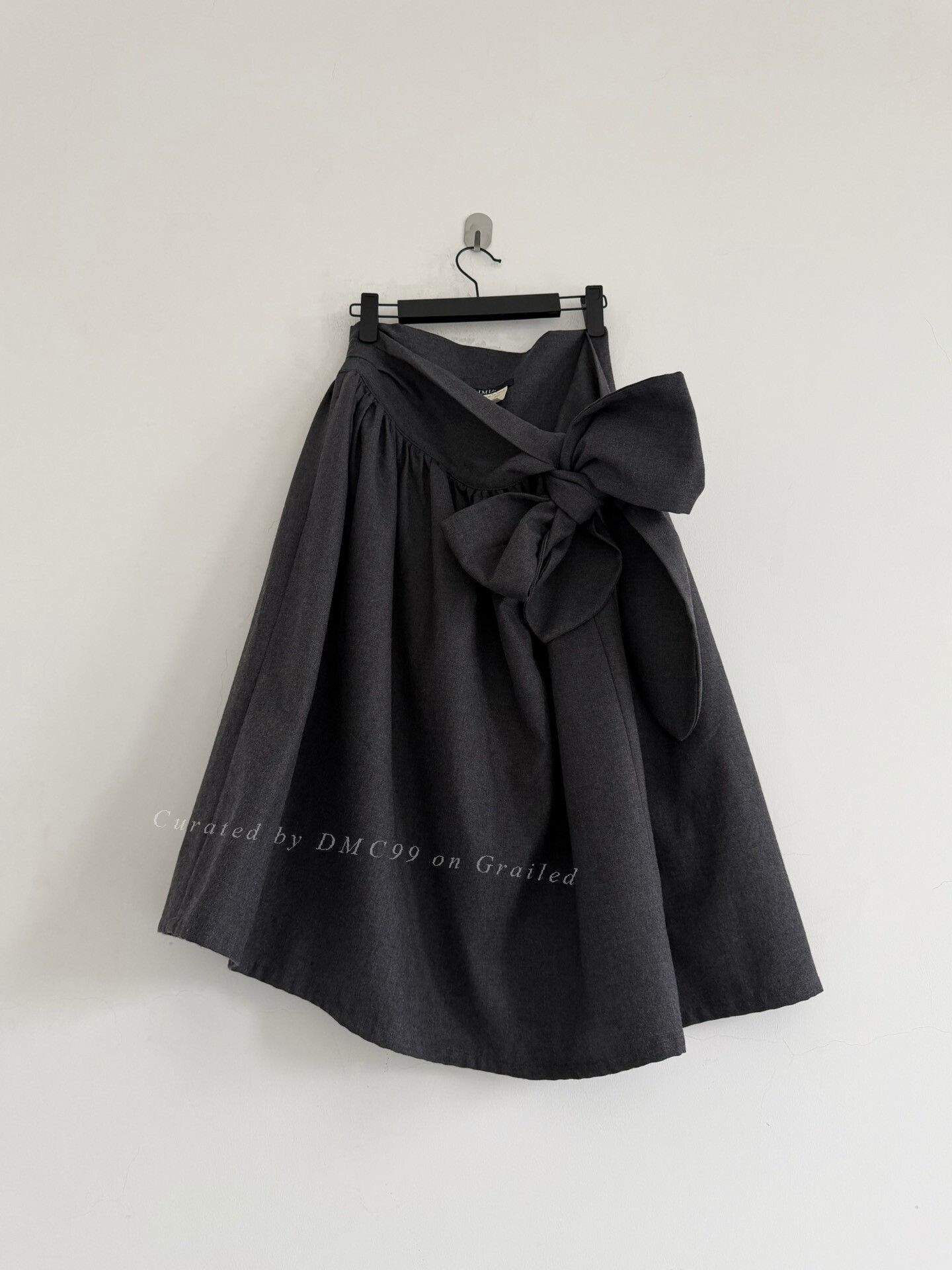 Limi Feu Limi Feu Wool Tie-Waist Skirt Size 40" / US 18 - 1 Thumbnail