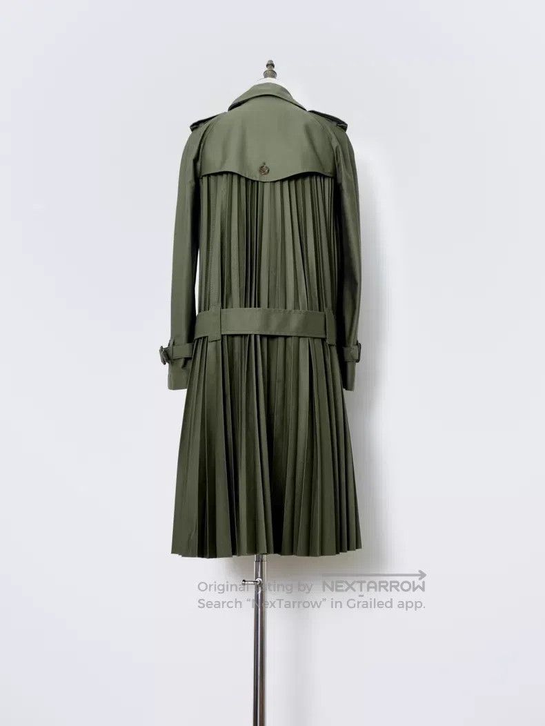 Junya Watanabe Junya Watanabe Military green accordion pleat trench coat Size XS / US 0-2 / IT 36-38 - 6 Thumbnail