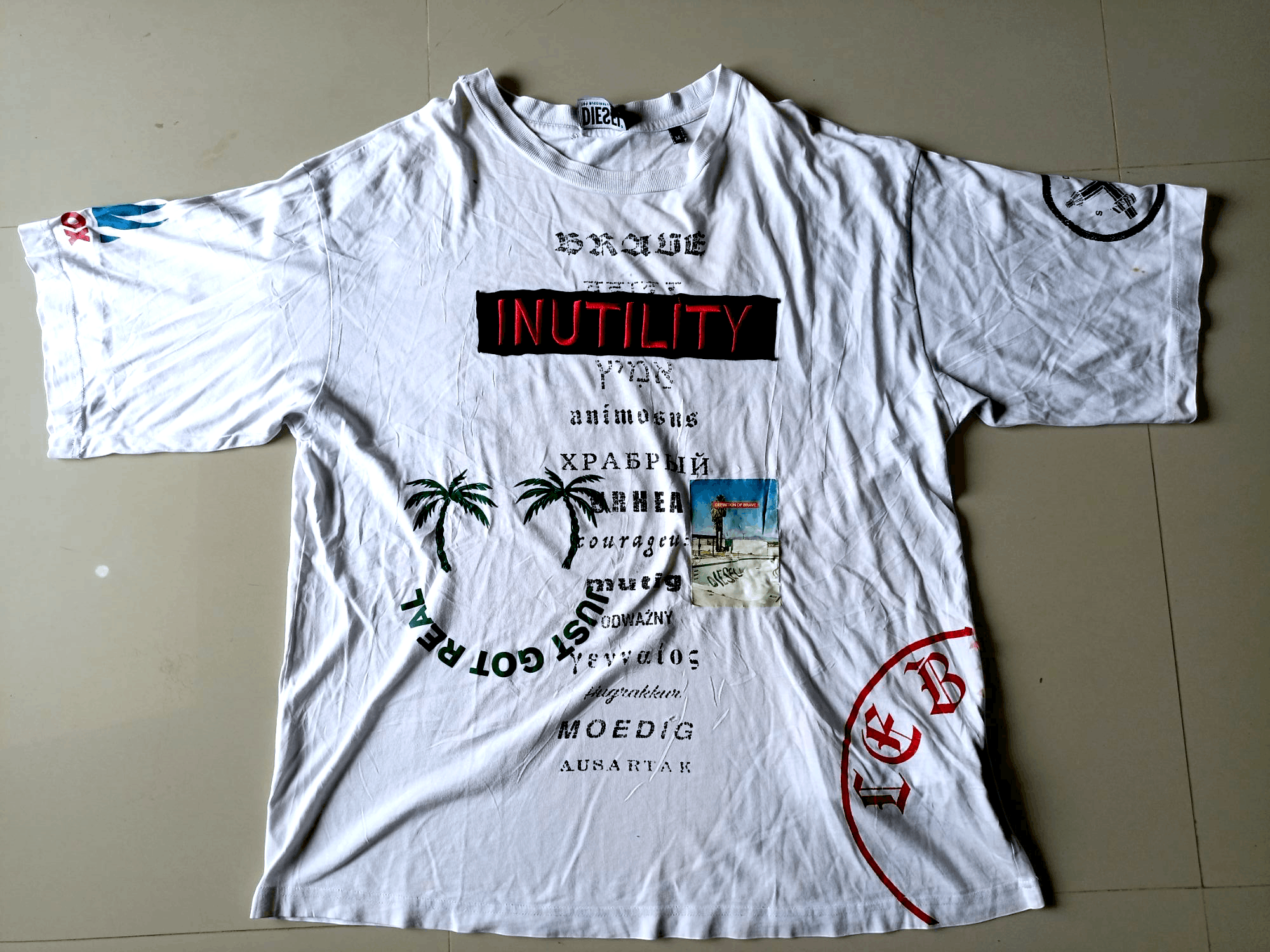Diesel DIESEL INUTILITY A02978 T-BALM-B2 OCATM T-Shirt Size US XXL / EU 58 / 5 - 6 Thumbnail