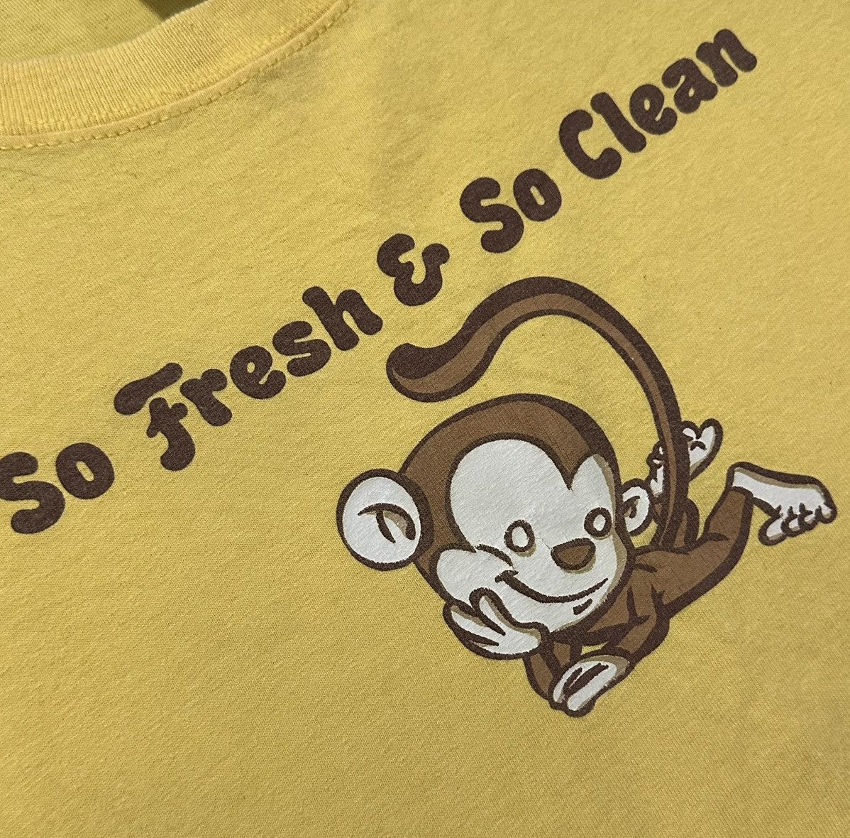 Gildan So Fresh & Clean Cartoon Monkey Shirt Size US XL / EU 56 / 4 - 2 Thumbnail