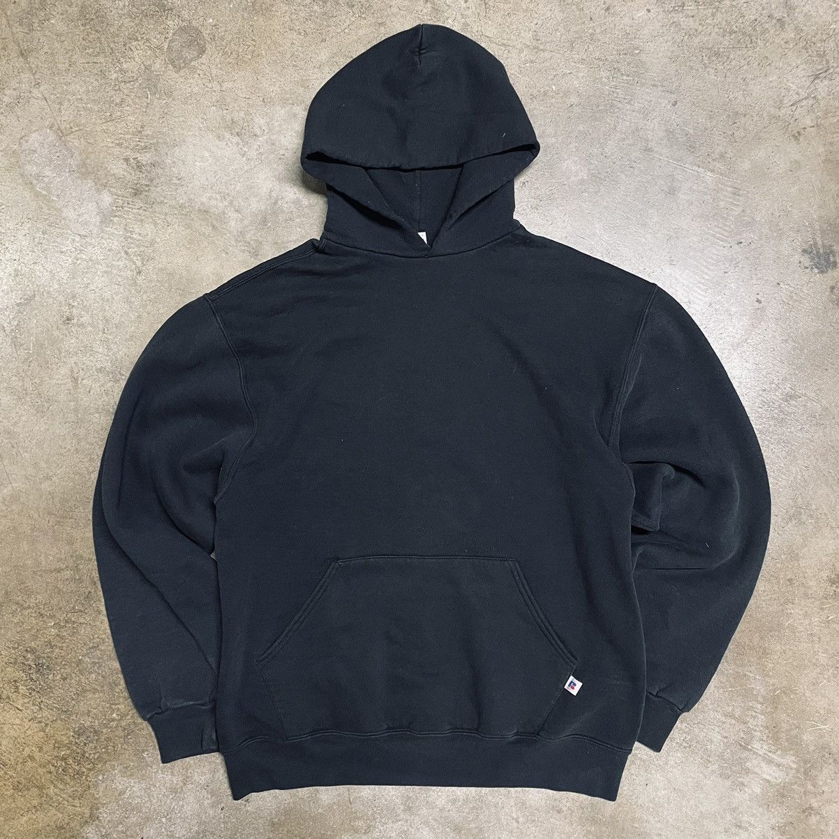 Russell Athletic Streetwear Vintage Vintage 90s Russell Black Hoodie Sweatshirt Kanye West Grailed