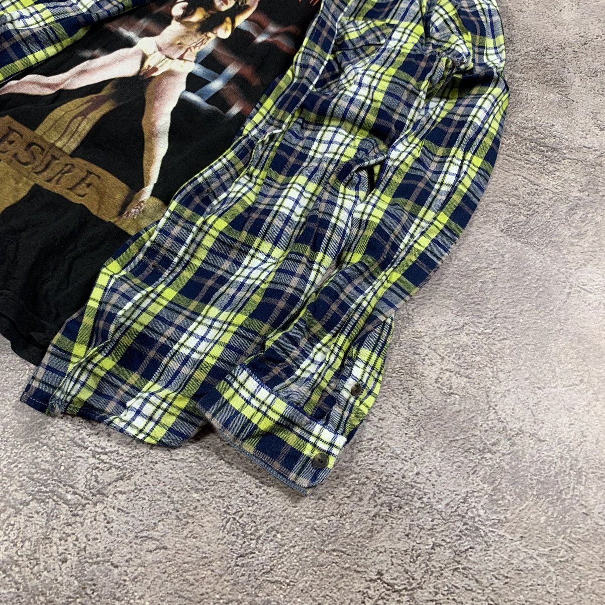 Vintage Vintage 90s Plaid Shirt Grunge Streetwear Oversized Logo XL Size US XL / EU 56 / 4 - 3 Thumbnail